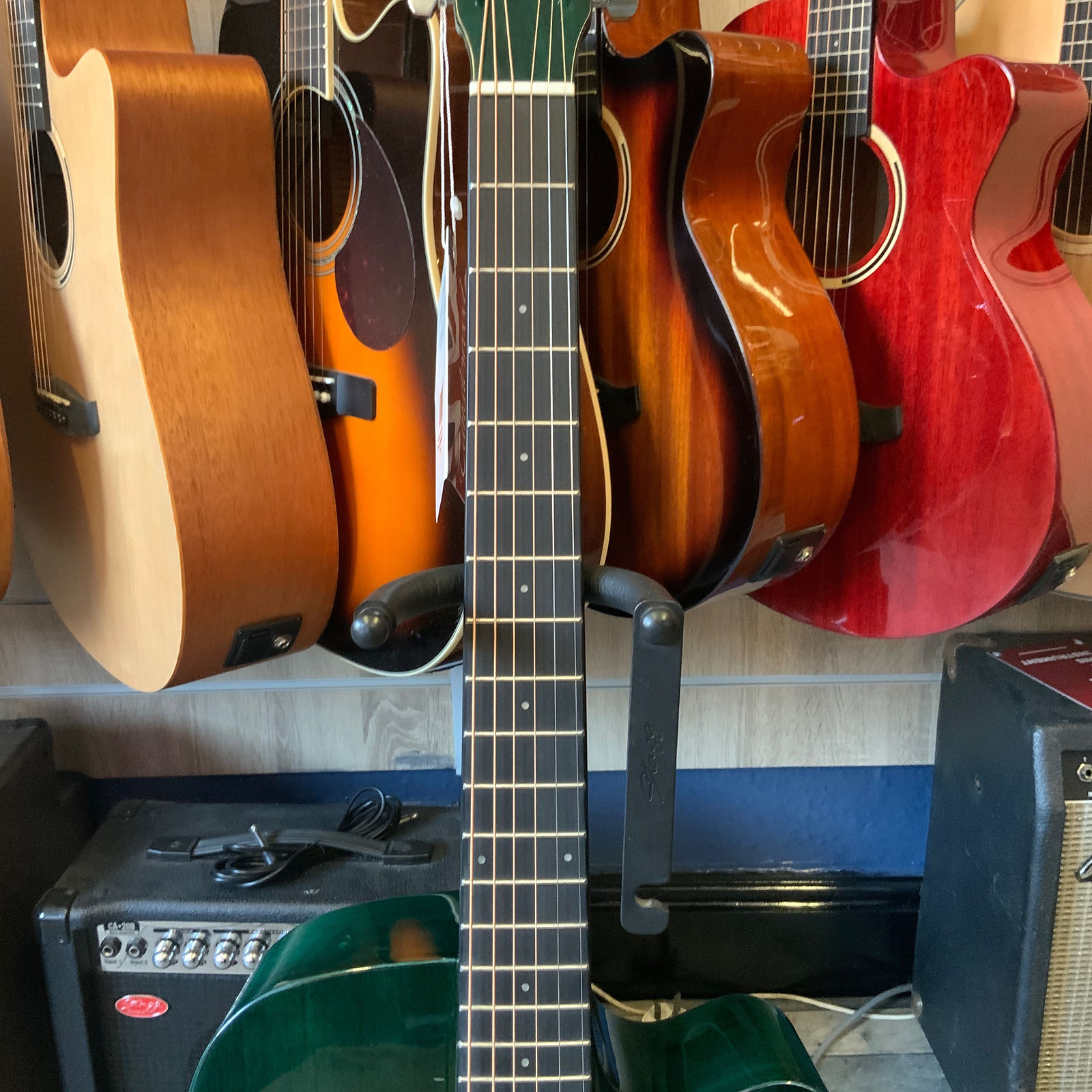 Tanglewood DBT-SFCE-TGG Acoustic Guitar in Gloss Green Electro-Acoustic