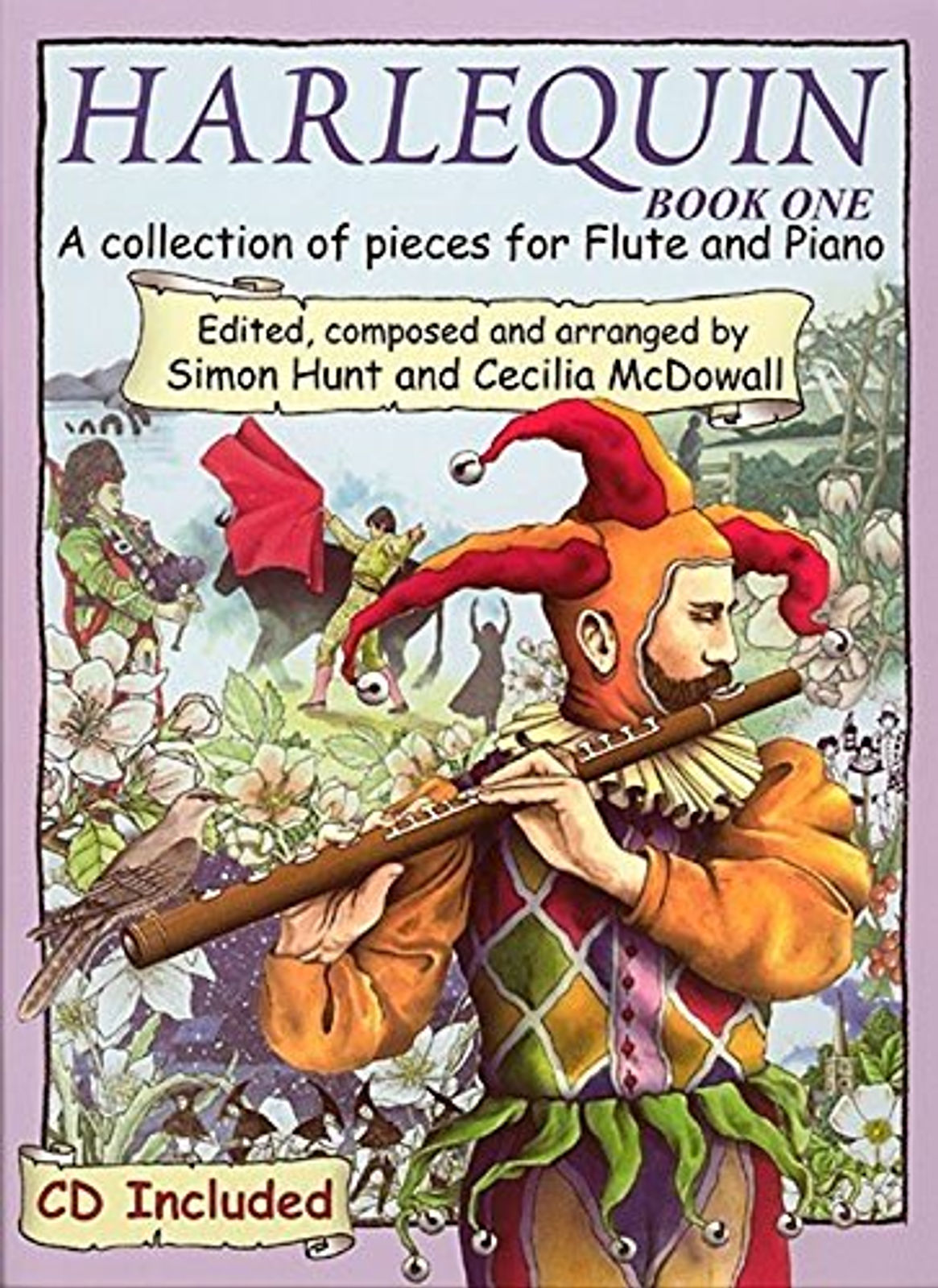 Harlequin Book 1 Hunt/McDowall Flute & Pf Bk & Cd