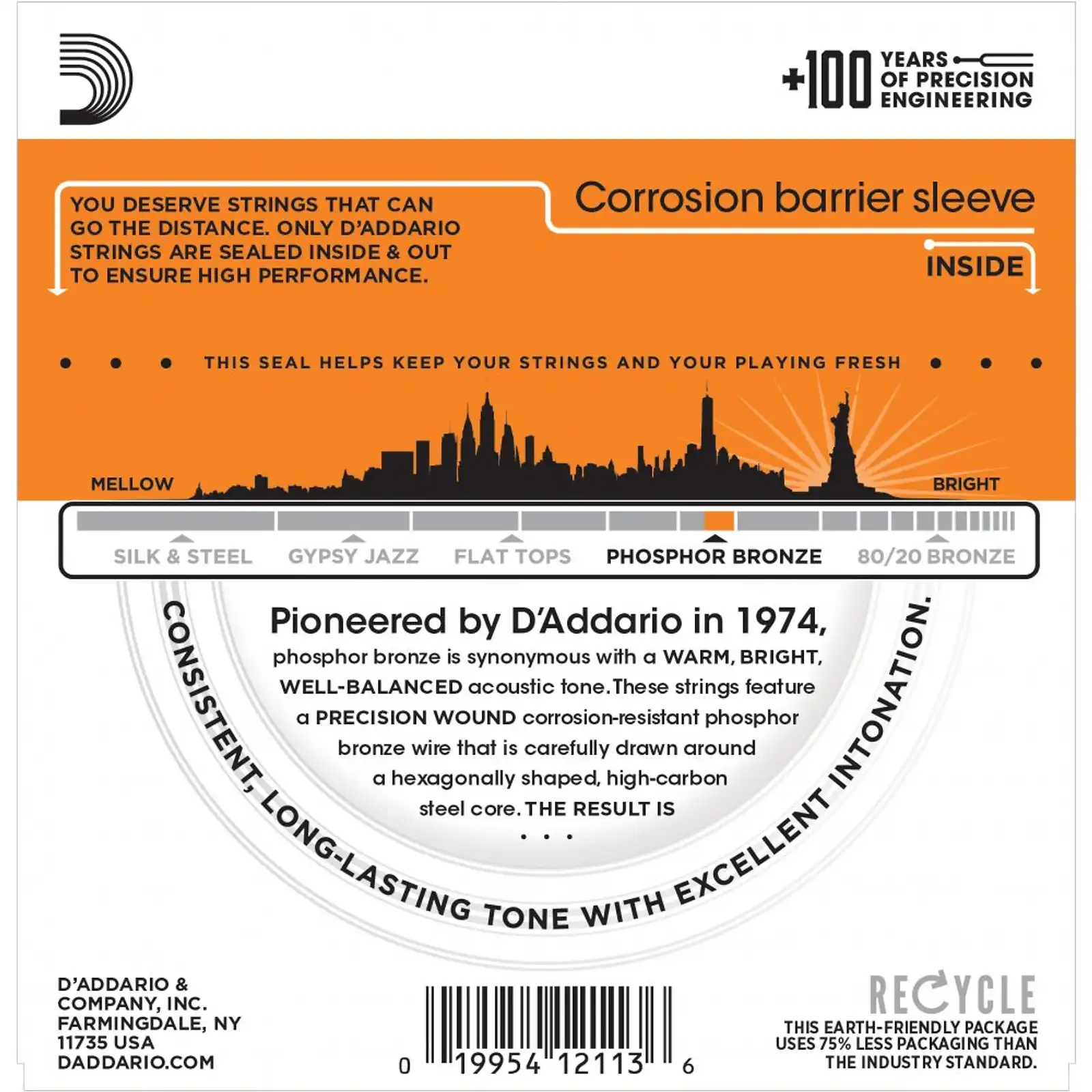 Thumbnail: D'Addario EJ15 Extra-Light Acoustic Strings (10-47)