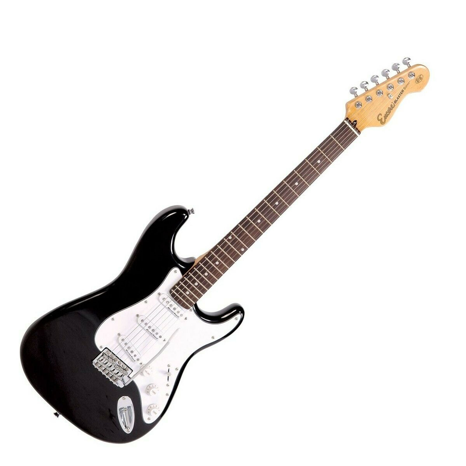 Encore E6 Electric Guitar Starter Kit in Black (Guitar, Amp, Gigbag &