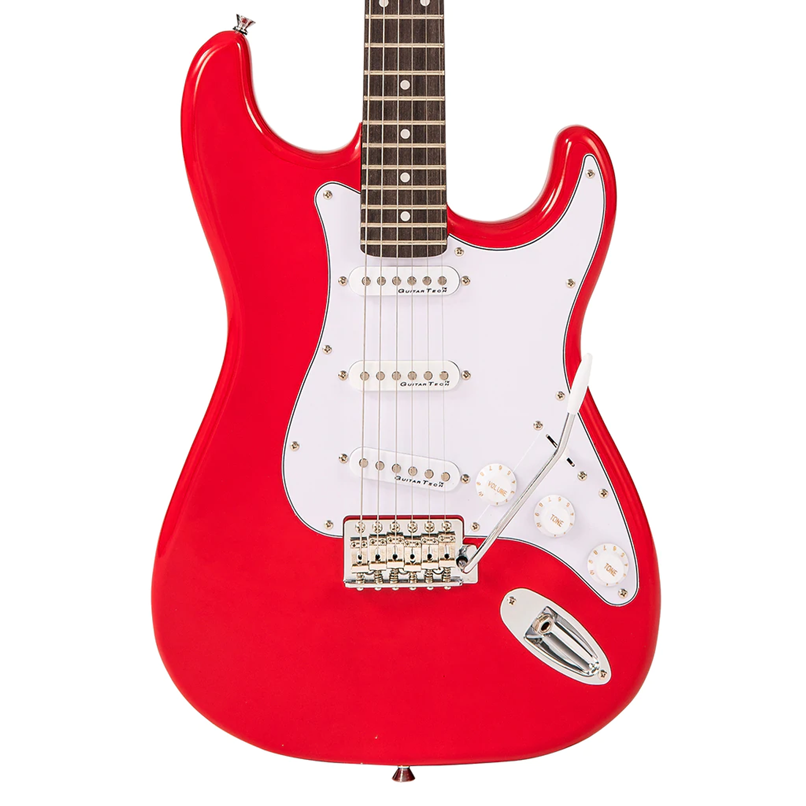 Encore E6 Electric Guitar in Gloss Red