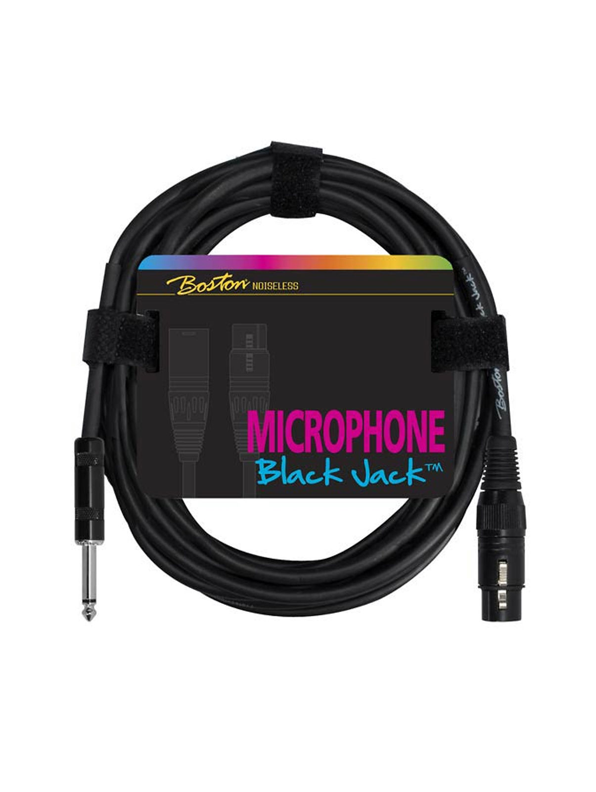 Boston Black Jack MC-230 microphone cable, black, 1 x XLR3f +1 x jack