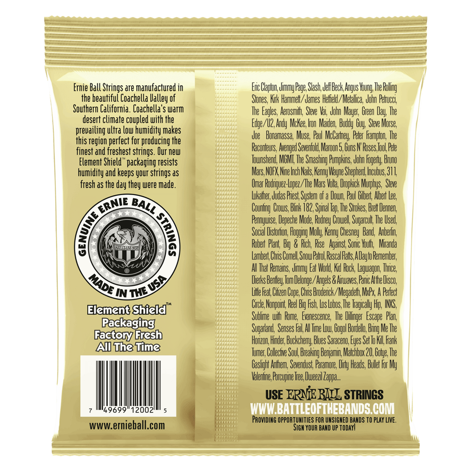Thumbnail: Ernie Ball Earthwood Medium Acoustic Guitar Strings (13-56)