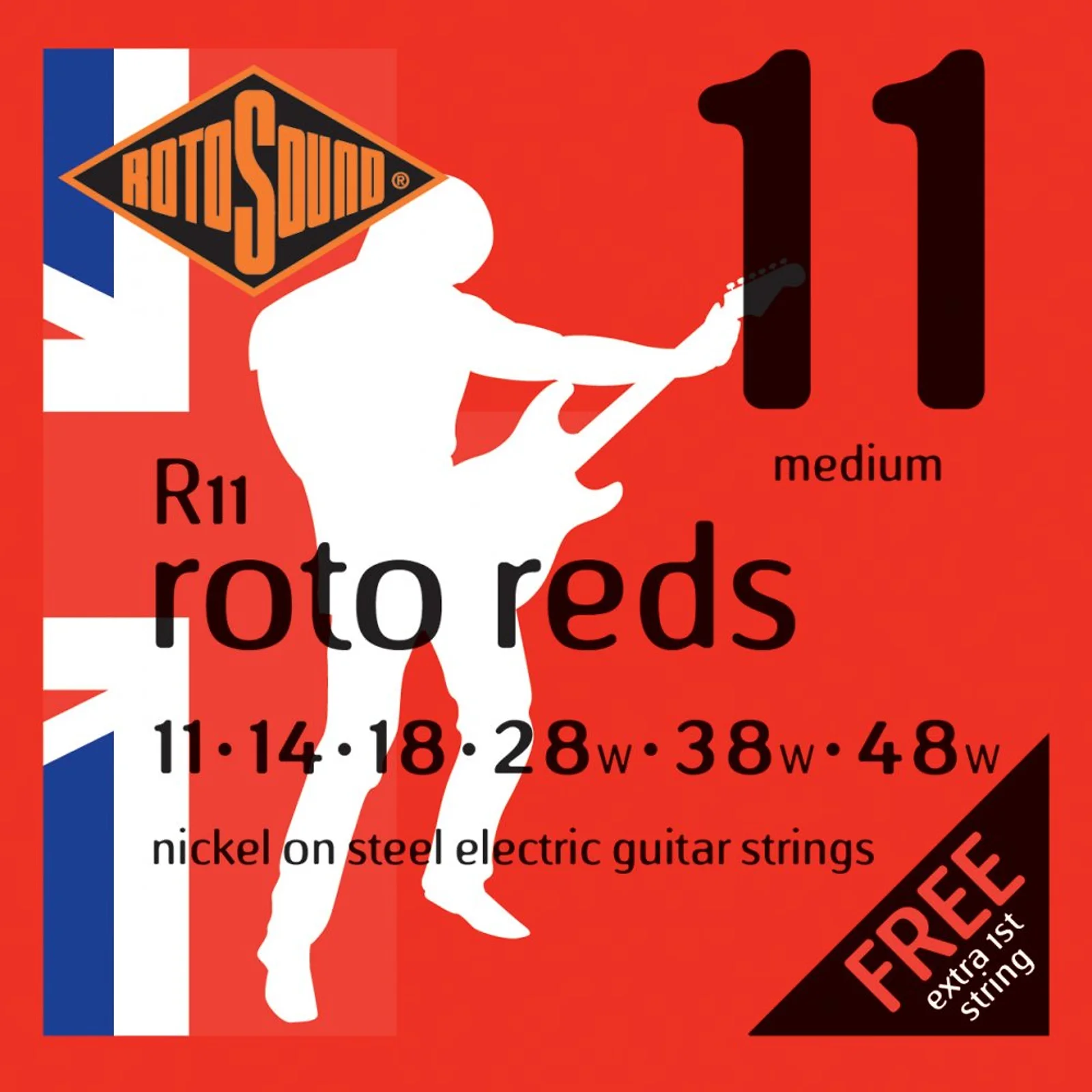 Rotosound R11 Medium Electric Guitar Strings (11-48)
