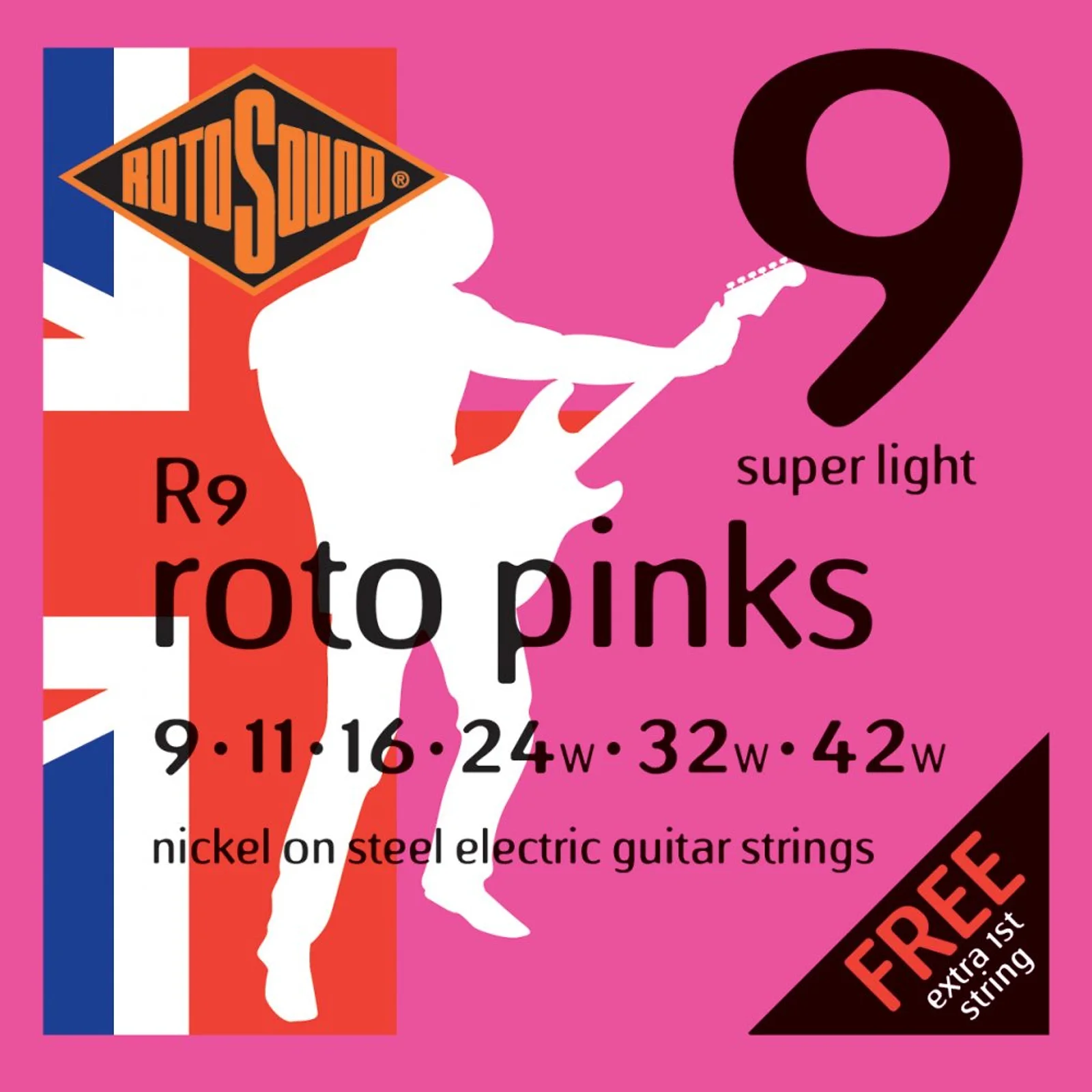 Rotosound R9 Super Light Electric Guitar Strings (9-42)
