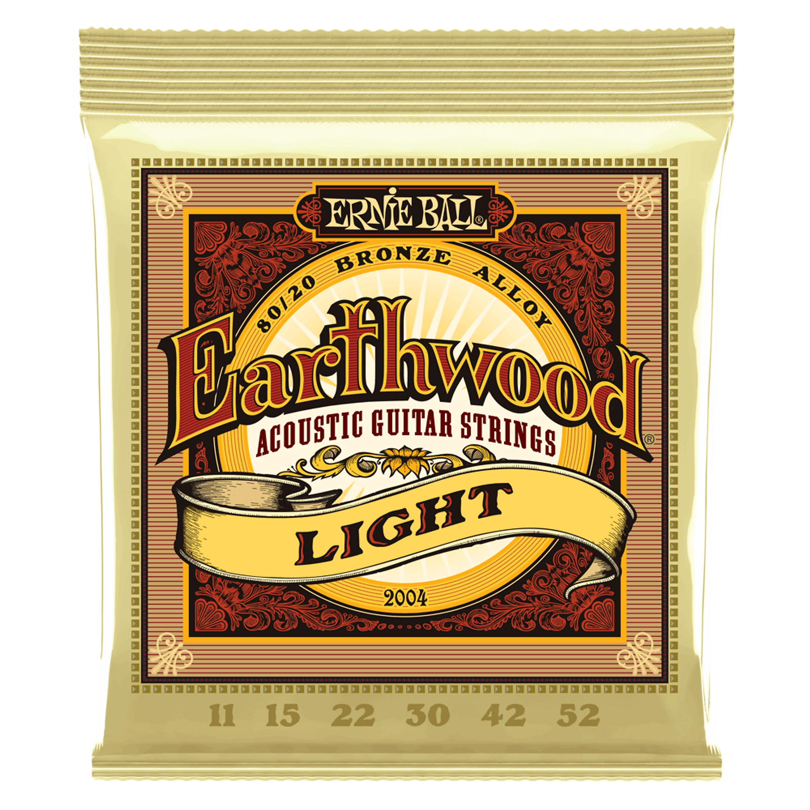 Ernie Ball Earthwood Light Acoustic Guitar Strings (11-52)