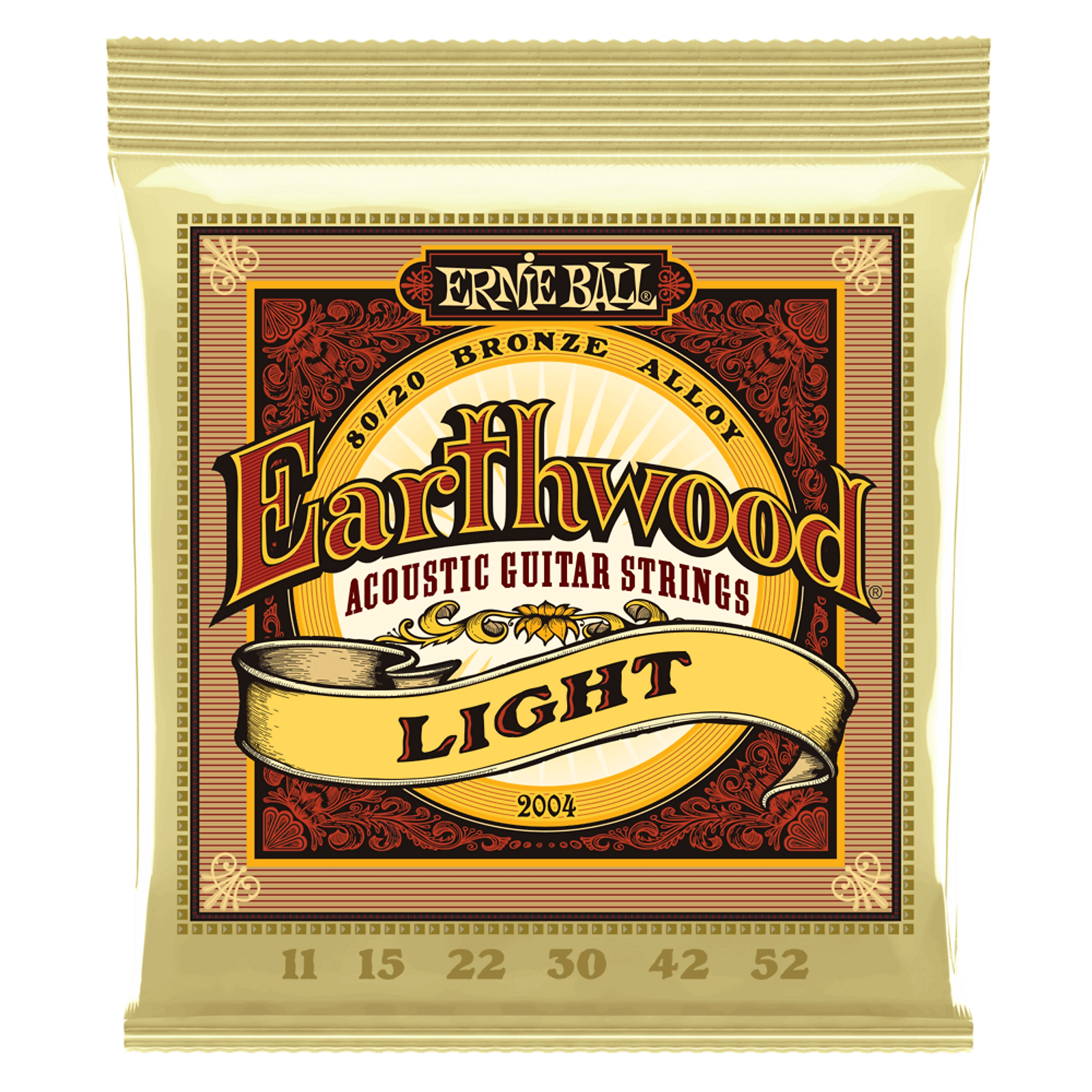 Ernie Ball Earthwood Light Acoustic Guitar Strings (11-52)