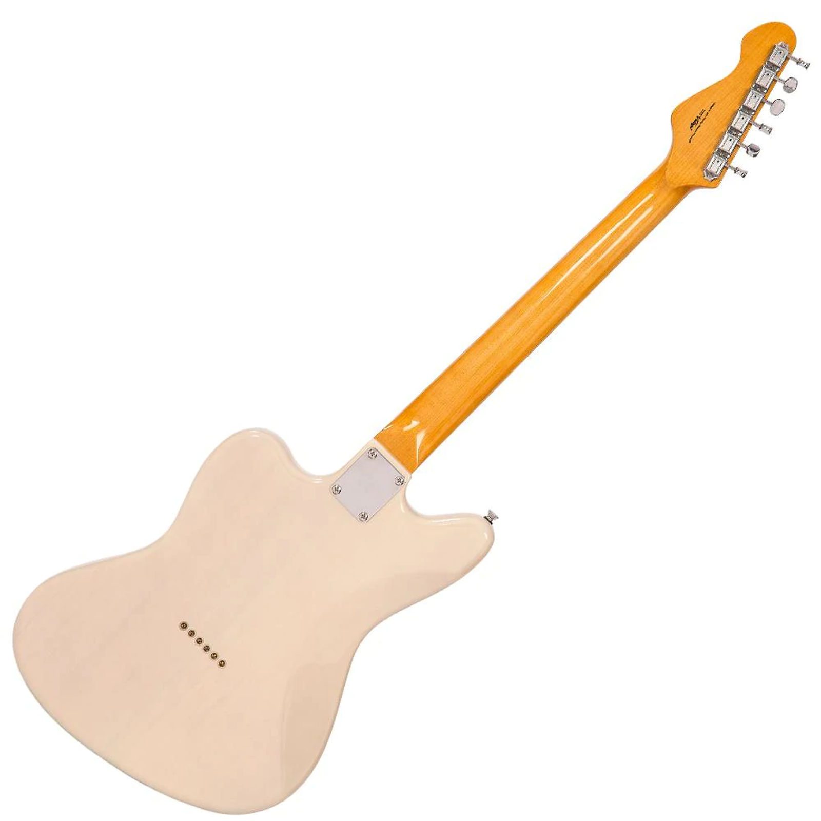Vintage V65 ReIssued Hard Tail Electric Guitar in Blonde