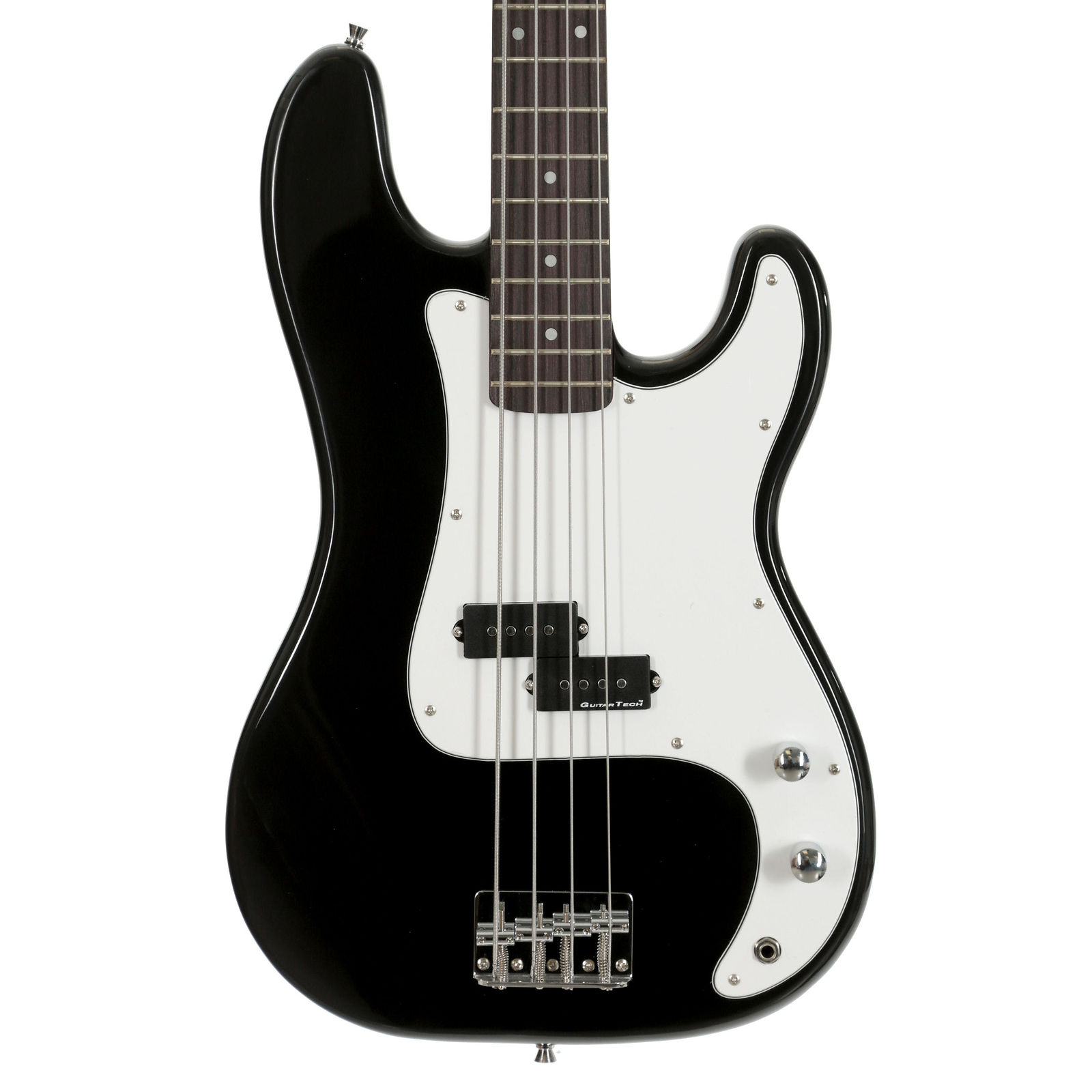Encore E4 Electric Bass Guitar in Black
