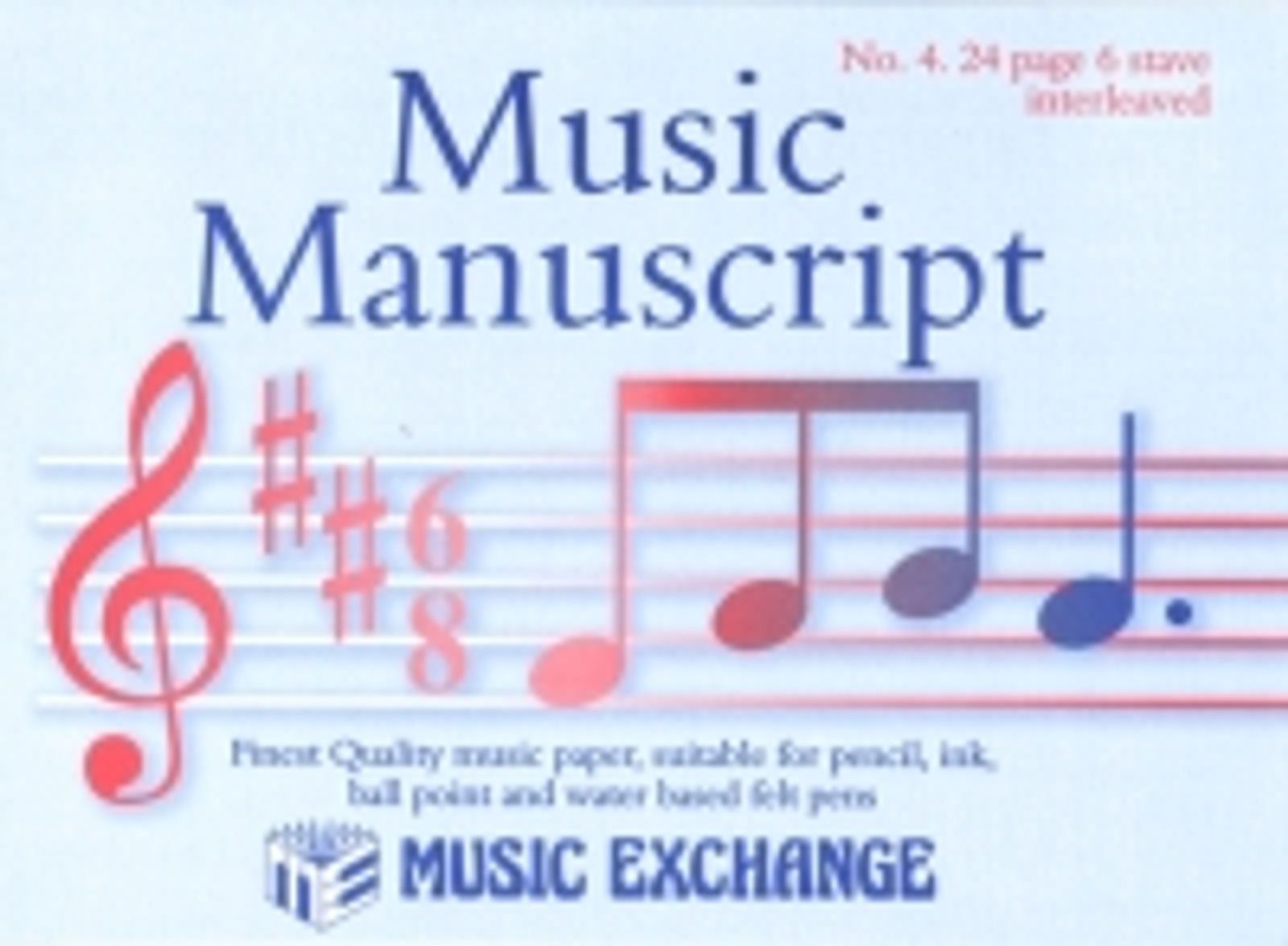 Music Manuscript No 4 (24 page 6 Stave)Interleaved