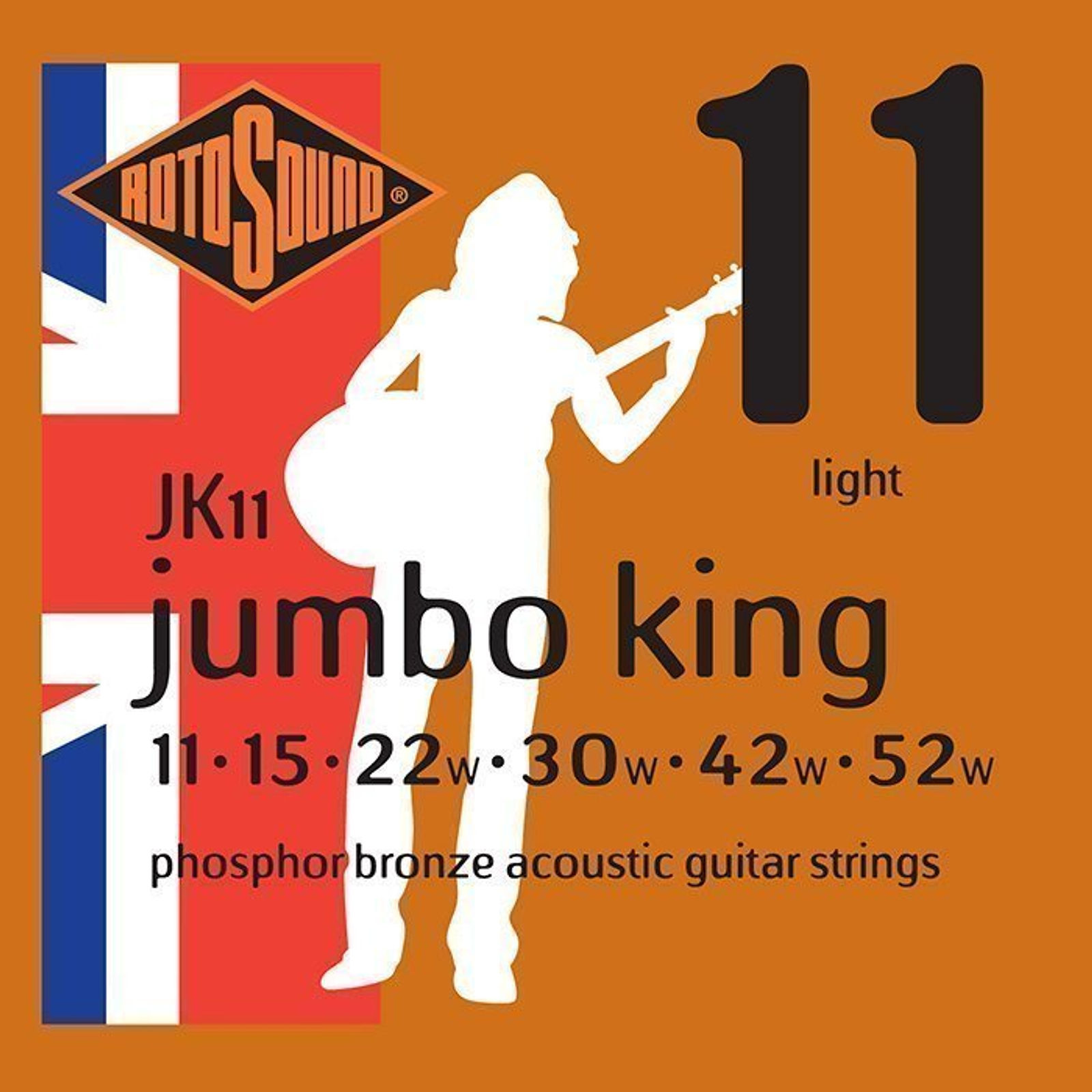 Rotosound JK11 Jumbo King Acoustic Strings (11-52)