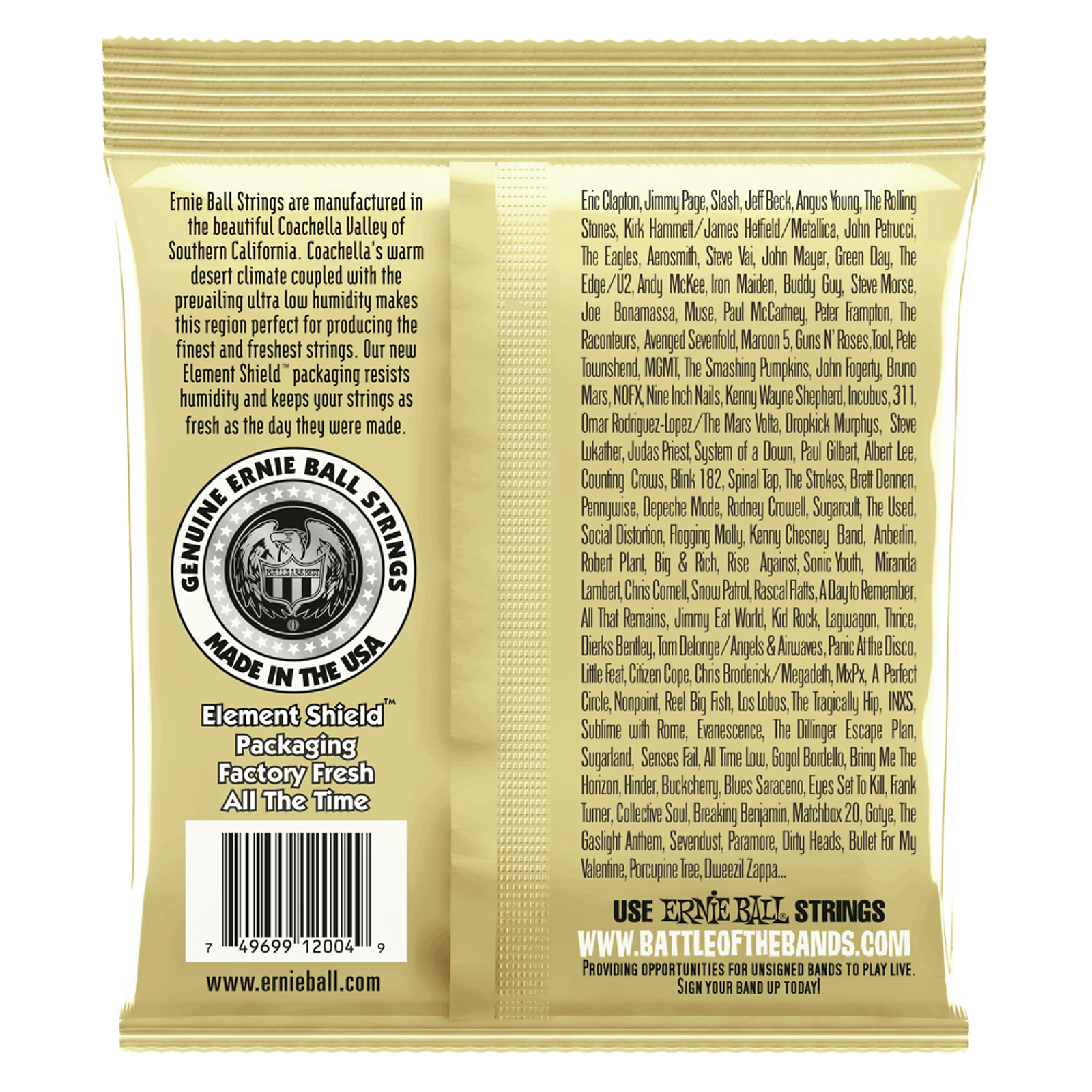 Ernie Ball Earthwood Light Acoustic Guitar Strings (11-52)
