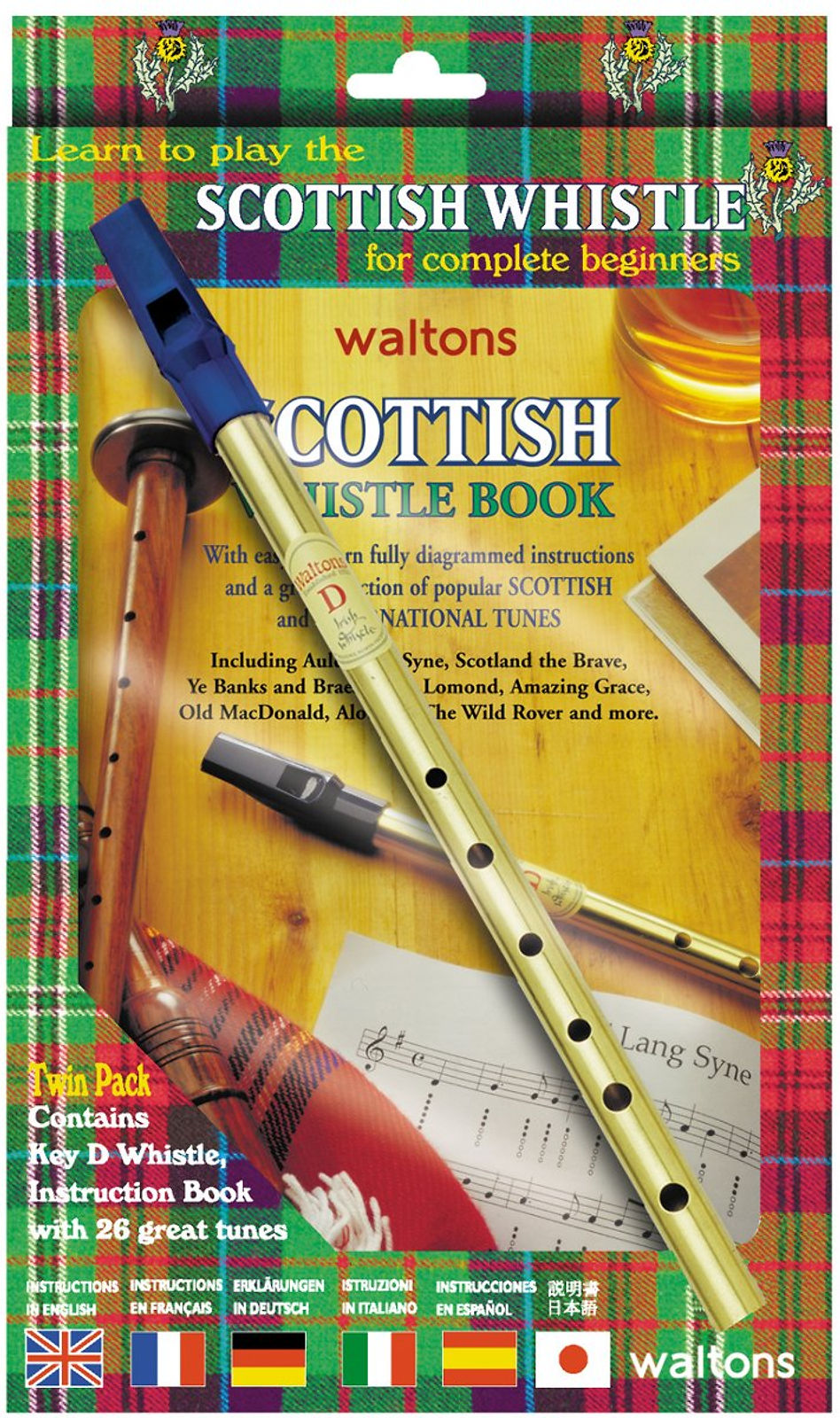Waltons Scottish Whistle Book Book & Whistle*