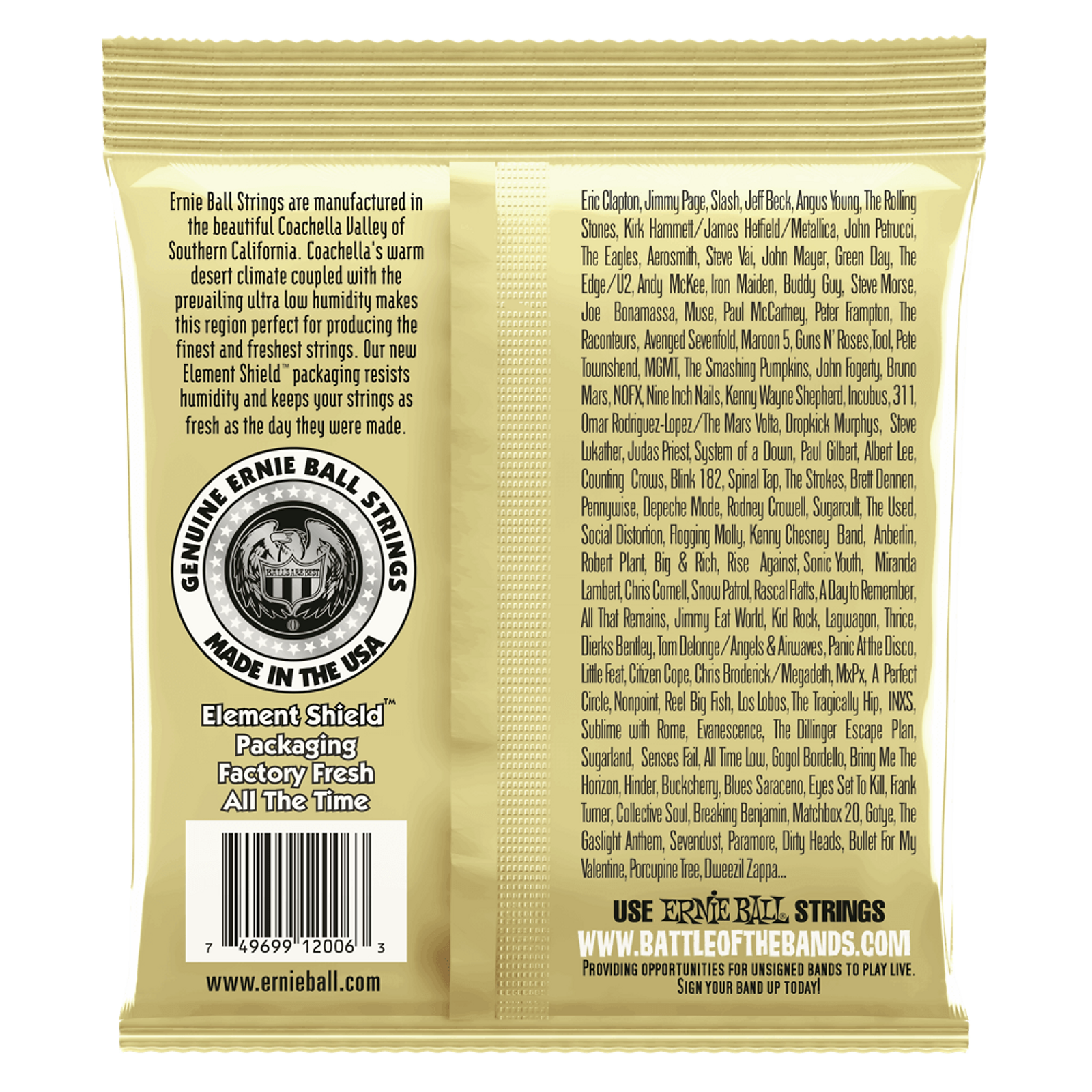 Thumbnail: Ernie Ball Earthwood Extra-Light Acoustic Guitar Strings (10-50)