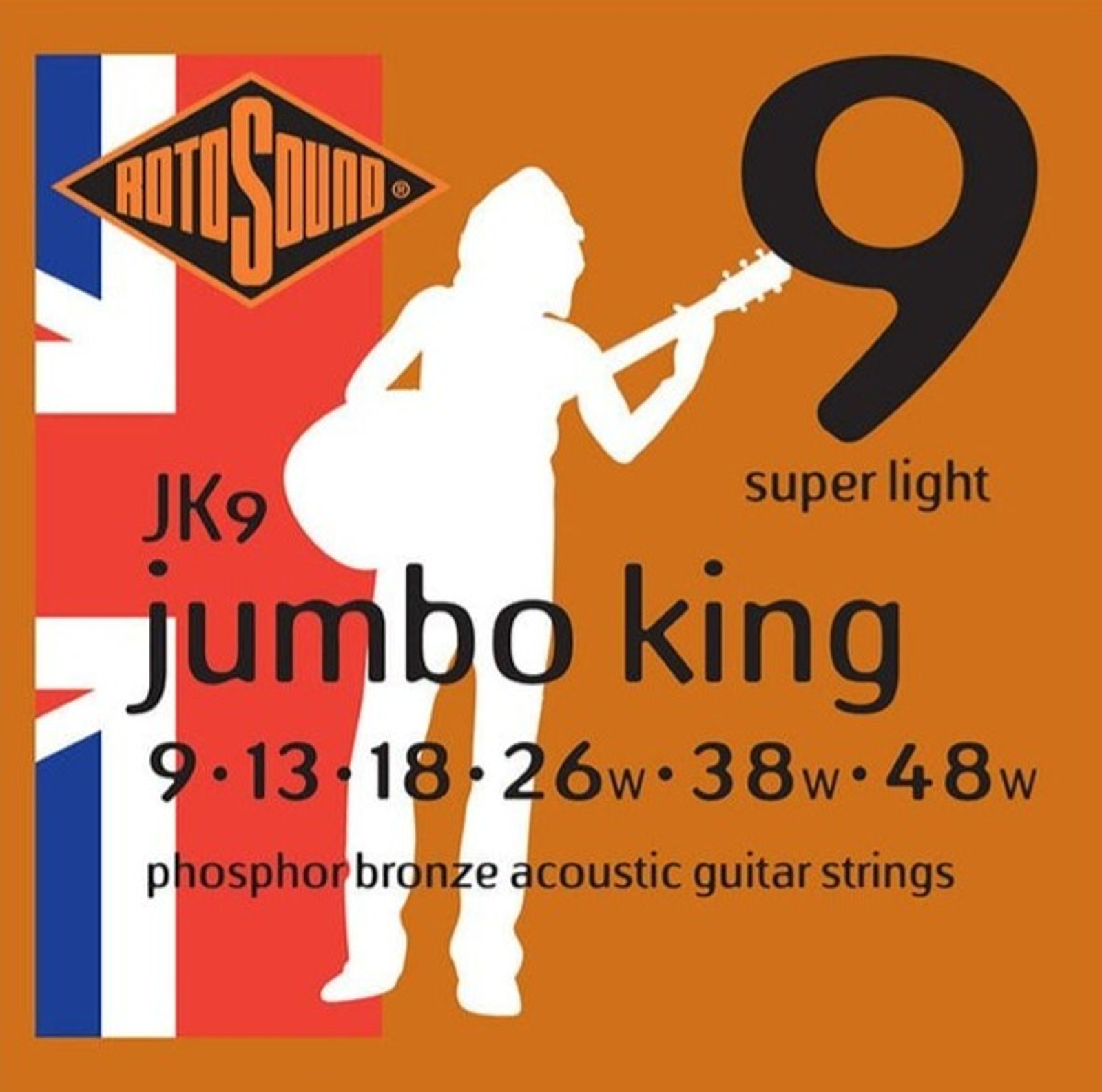 Rotosound JK9 Jumbo King Acoustic Strings (9-48)