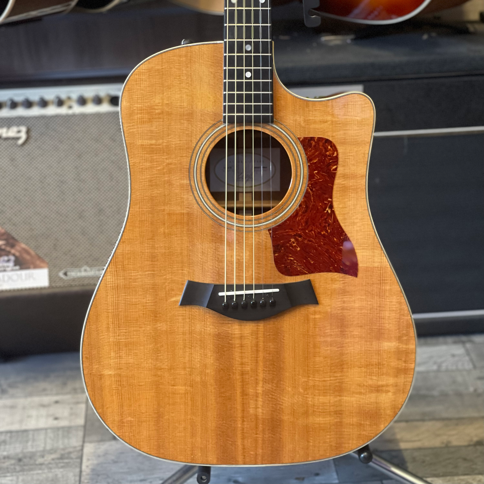 Taylor 410CE Dreadnaught Electro Acoustic Guitar in Natural
