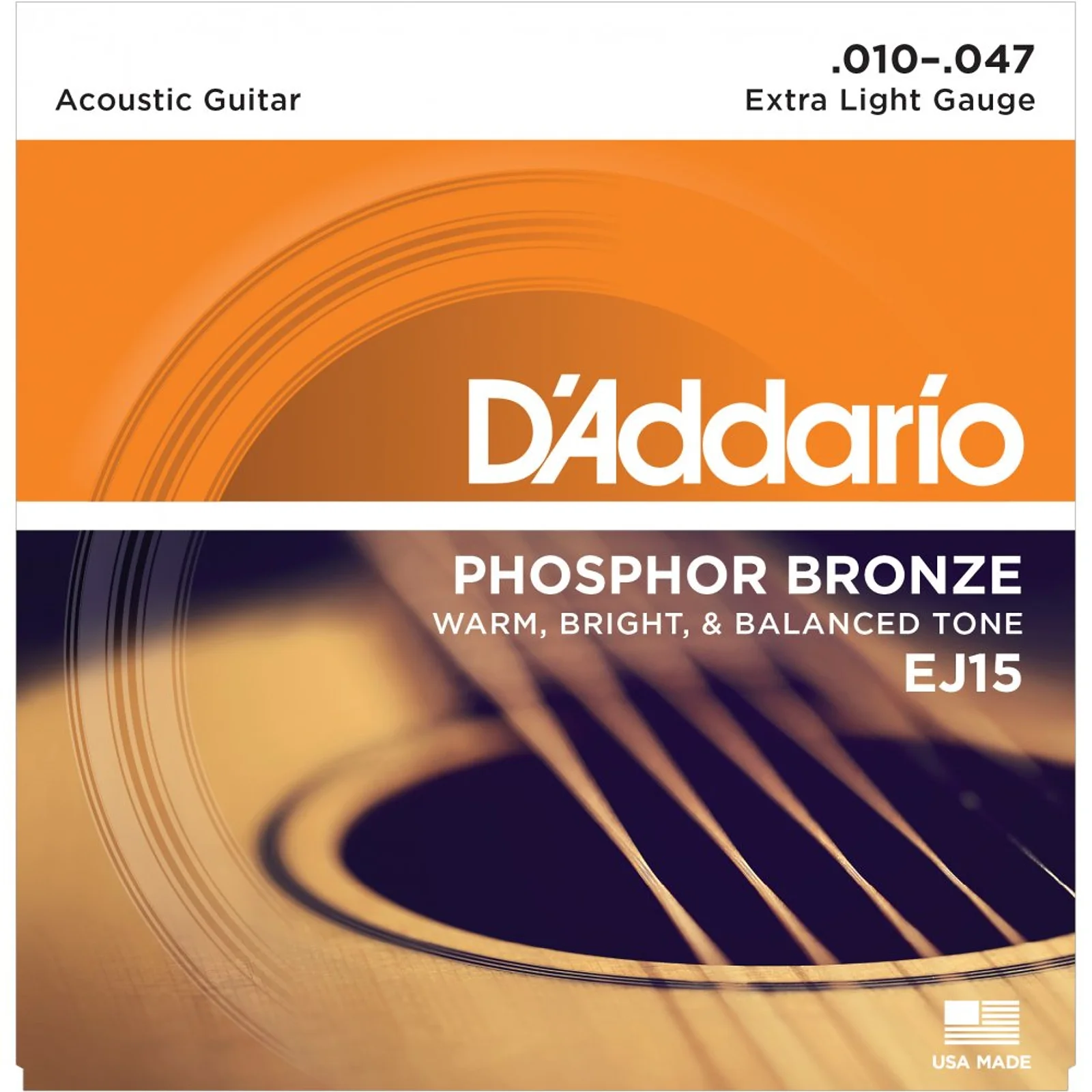 D'Addario EJ15 Extra-Light Acoustic Strings (10-47)