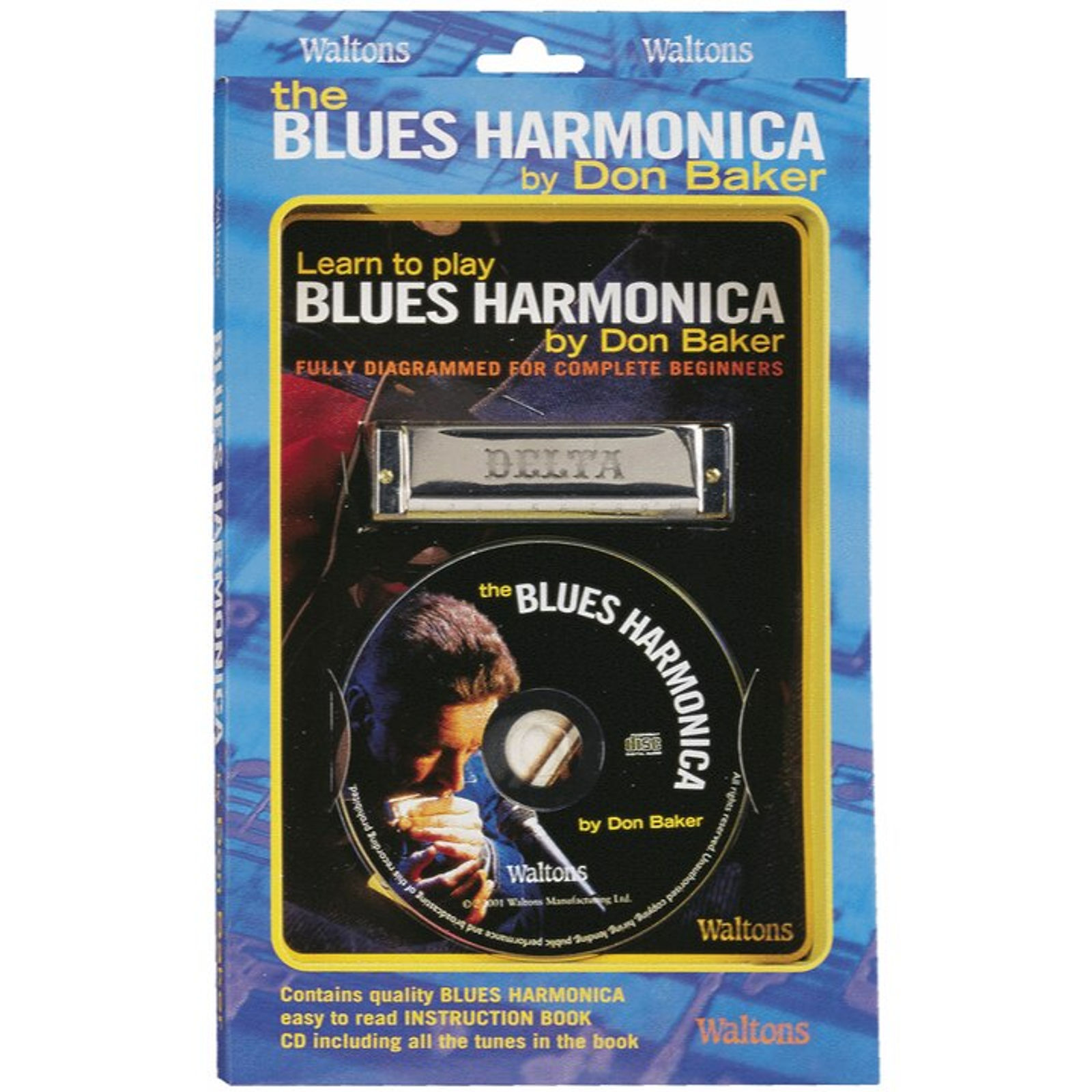 Blues Harmonica Pack Baker Book/Cd/Harmonica*