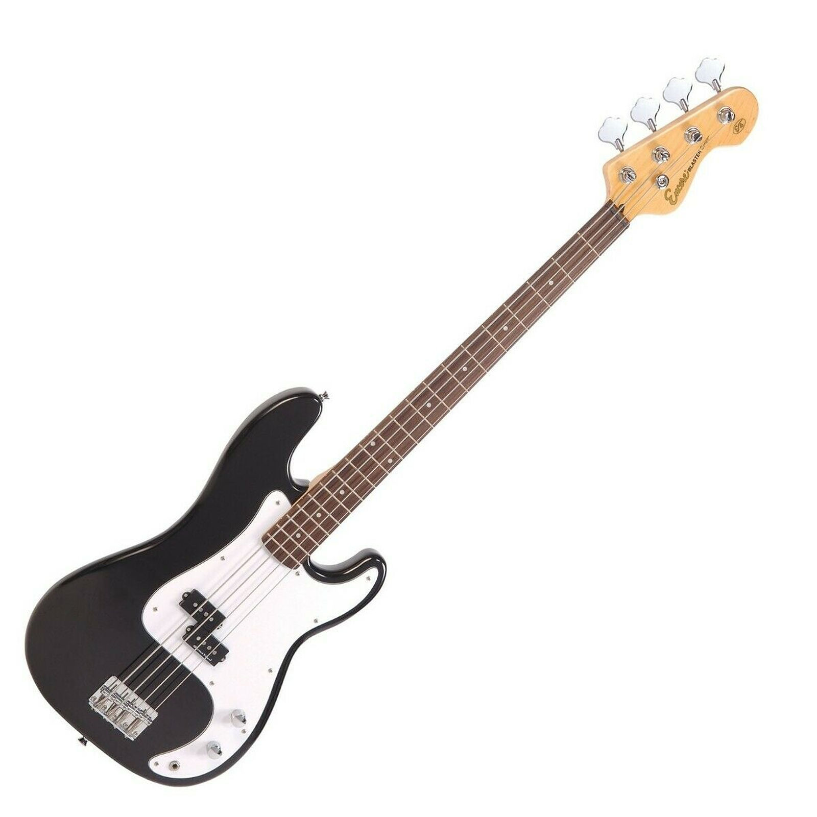 Encore E4 Electric Bass Guitar in Black Starter Kit (Guitar, Amp, Gigbag)