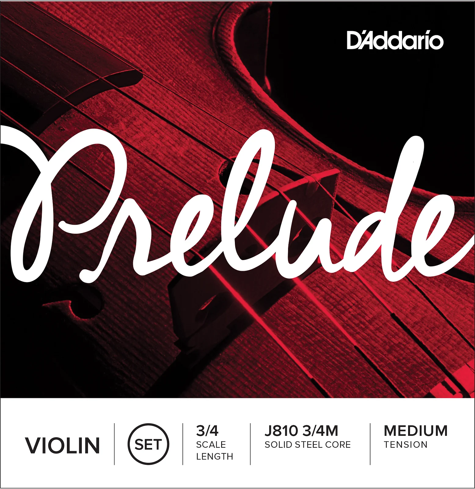 D'Addario Prelude J810 Violin Strings (3/4)