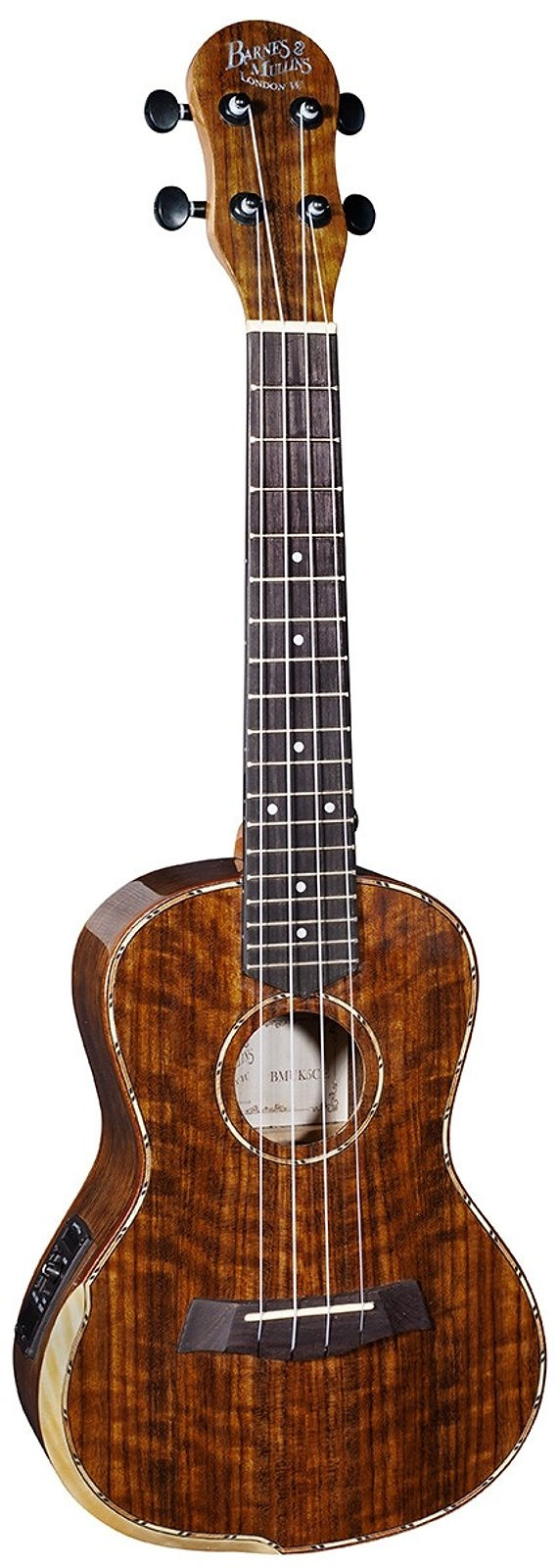 Barnes & Mullins BMUK5CE Electro Concert Ukulele in High Gloss Wallnut