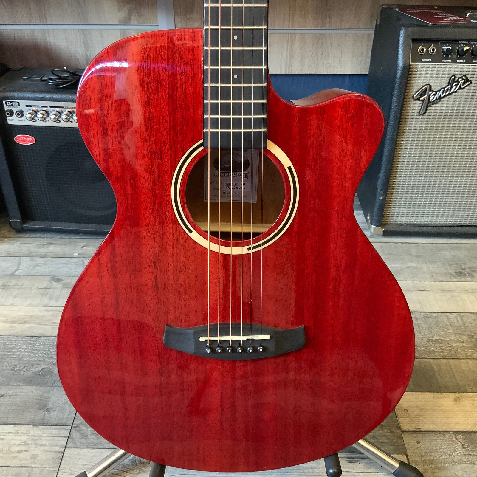 Tanglewood DBT-SFCE-TRG Acoustic Guitar in Gloss Red Electro-Acoustic