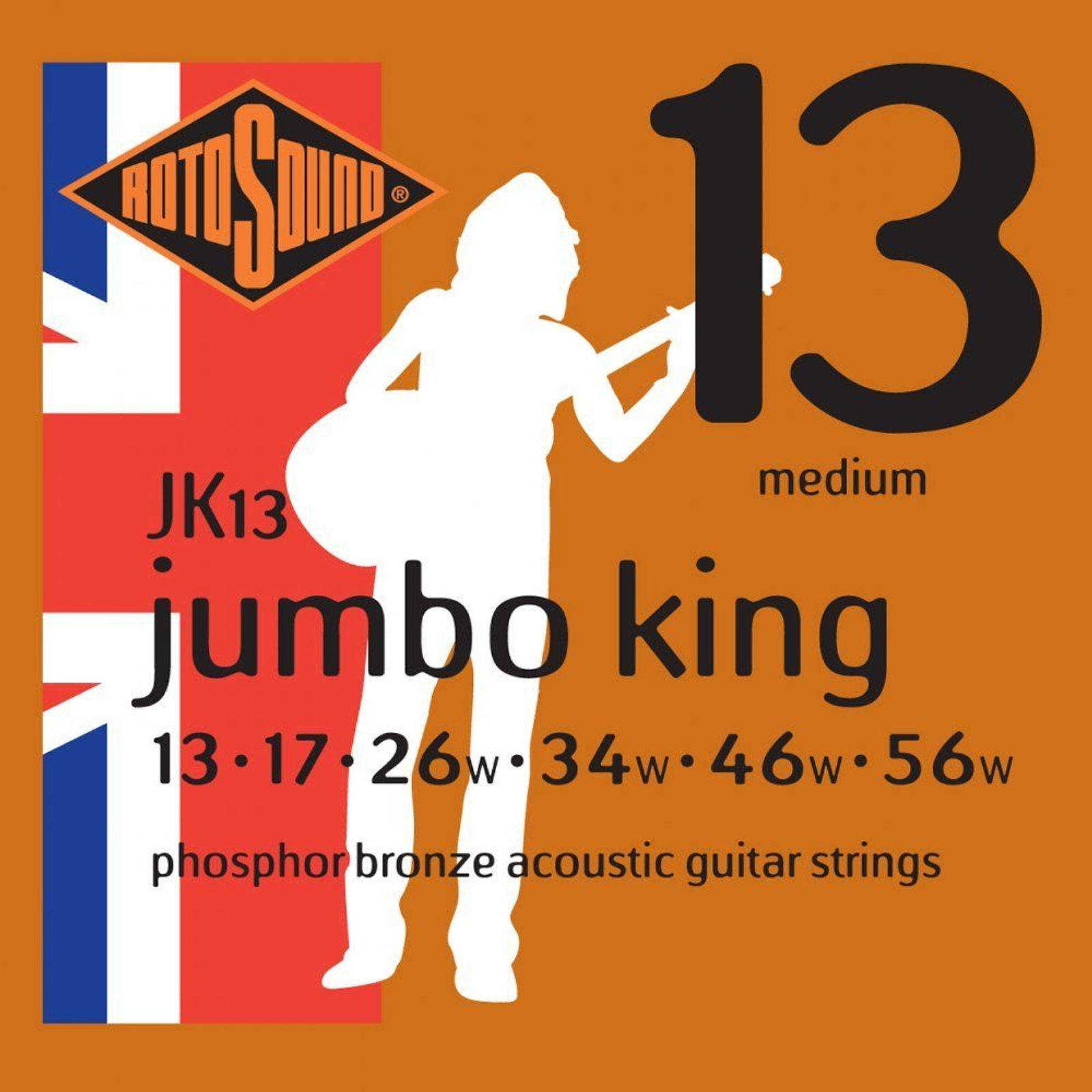 Rotosound JK13 Jumbo King Acoustic Strings (13-56)