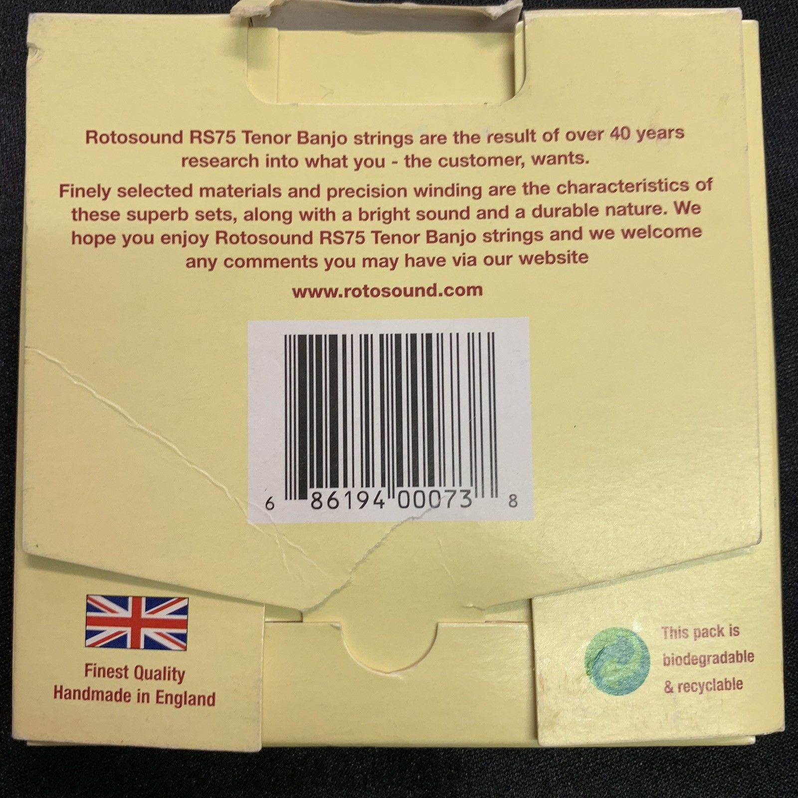 Rotosound Missouri Tenor Banjo Strings (RS75) 4-String Banjo