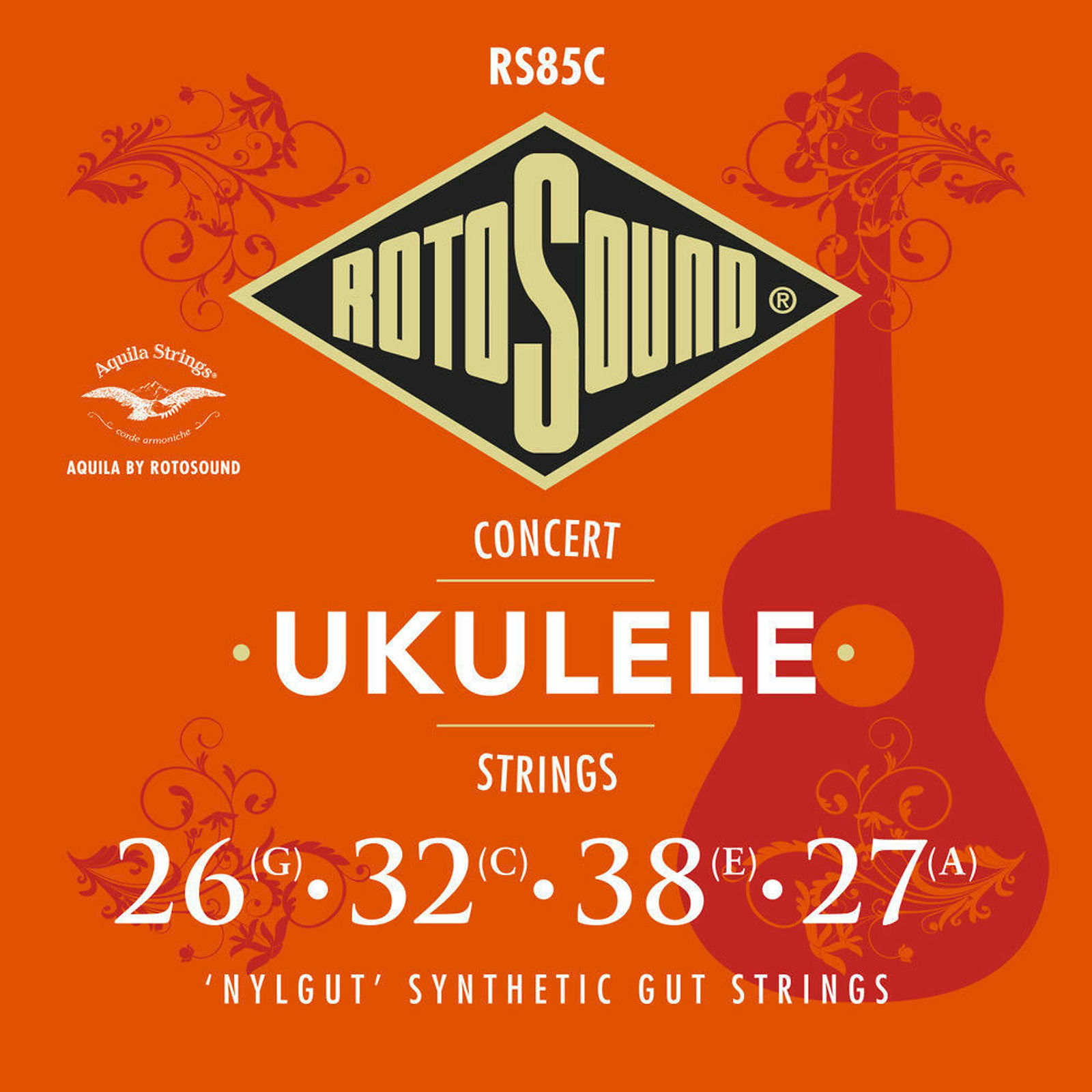 Aquila by Rotosound RS85C Nylgut Ukulele Strings (Concert)