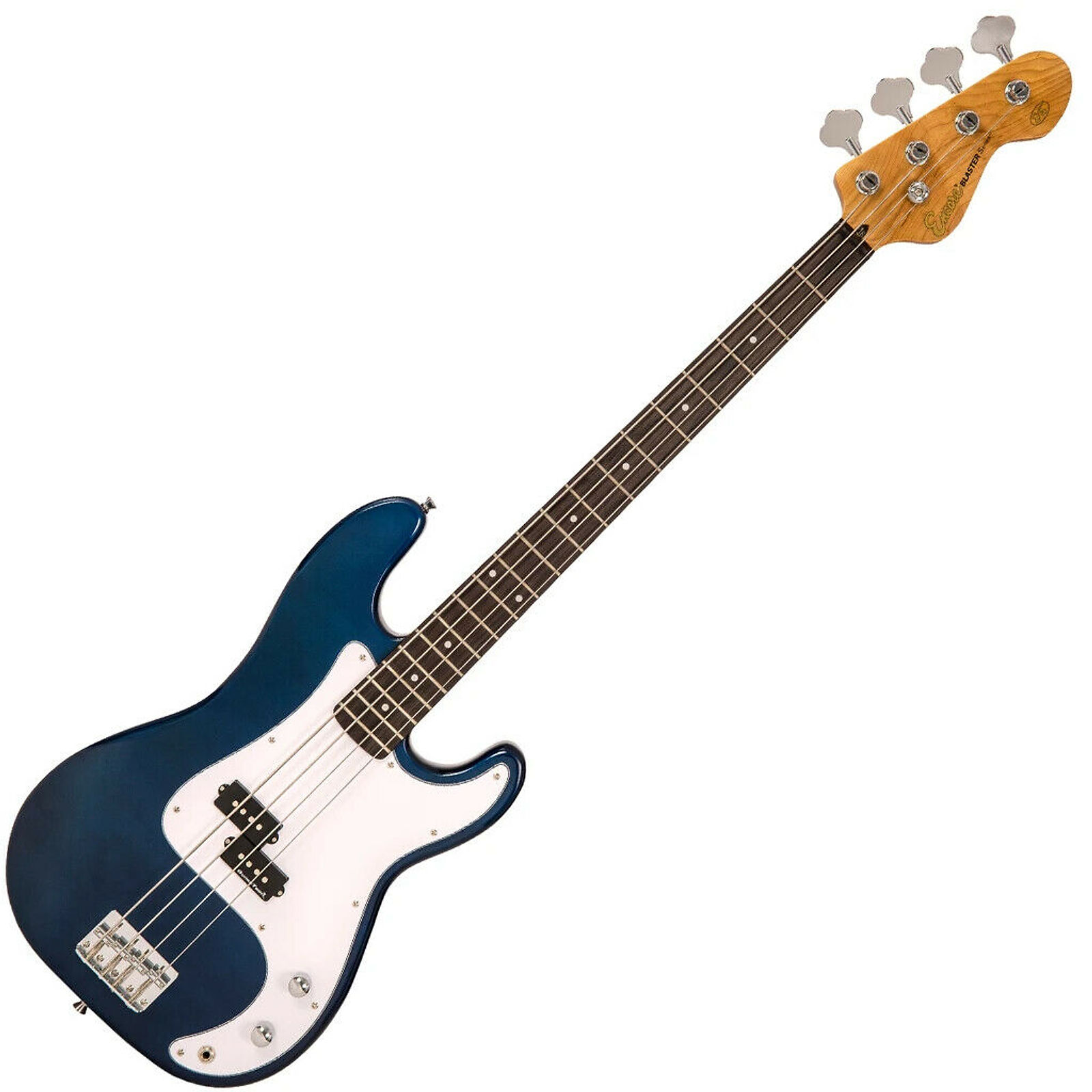 Encore E4 Electric Bass Guitar in Blue Starter Kit (Guitar, Amp, Gigbag)
