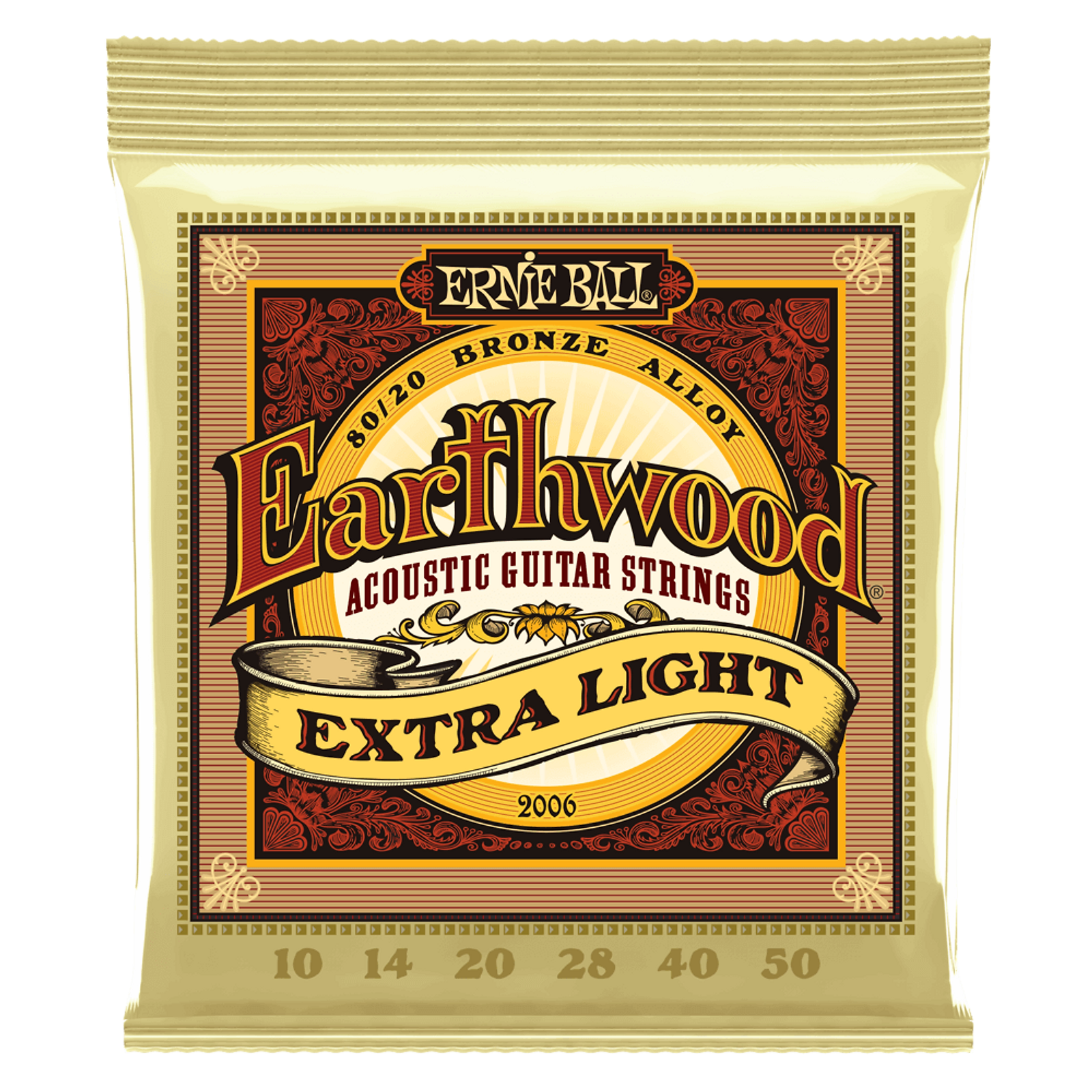 Thumbnail: Ernie Ball Earthwood Extra-Light Acoustic Guitar Strings (10-50)