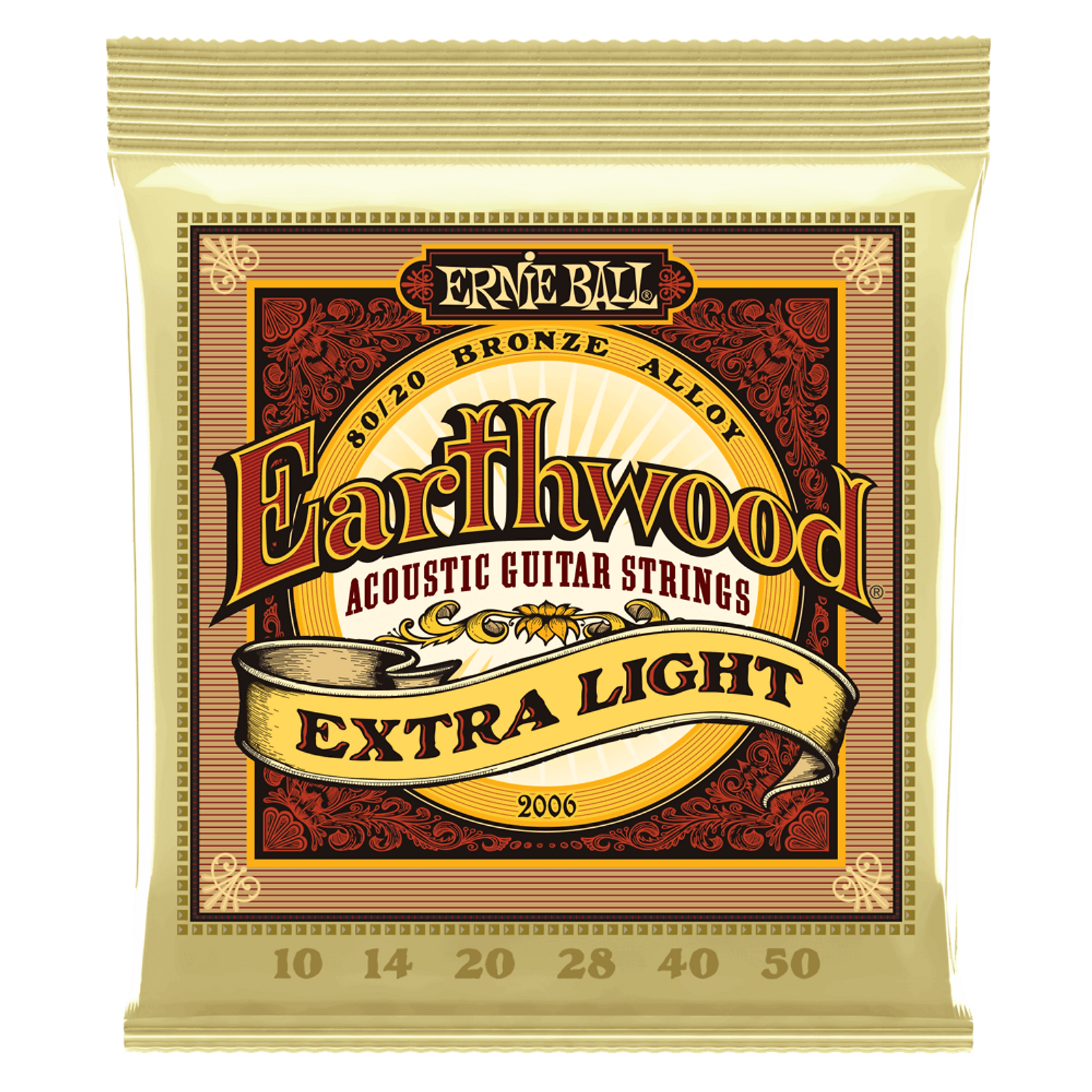 Ernie Ball Earthwood Extra-Light Acoustic Guitar Strings (10-50)