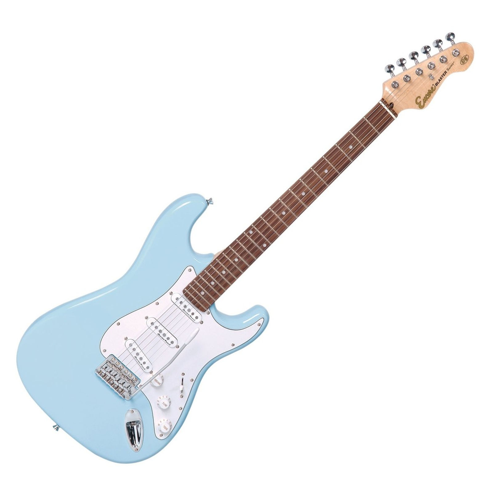 Encore E6 Electric Guitar in Laguna Blue