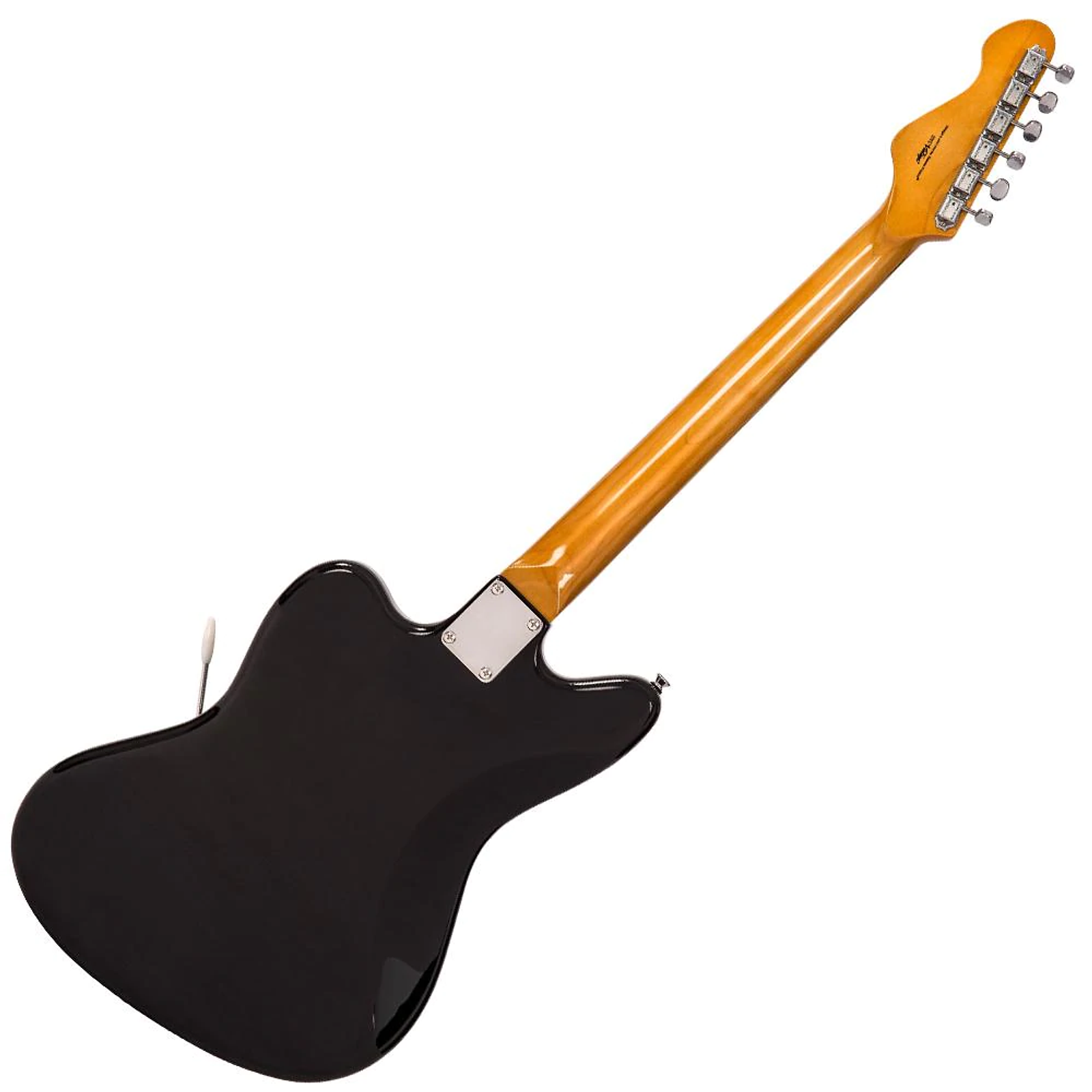 Vintage V65 ReIssued Vibrato Electric Guitar in Gloss Black