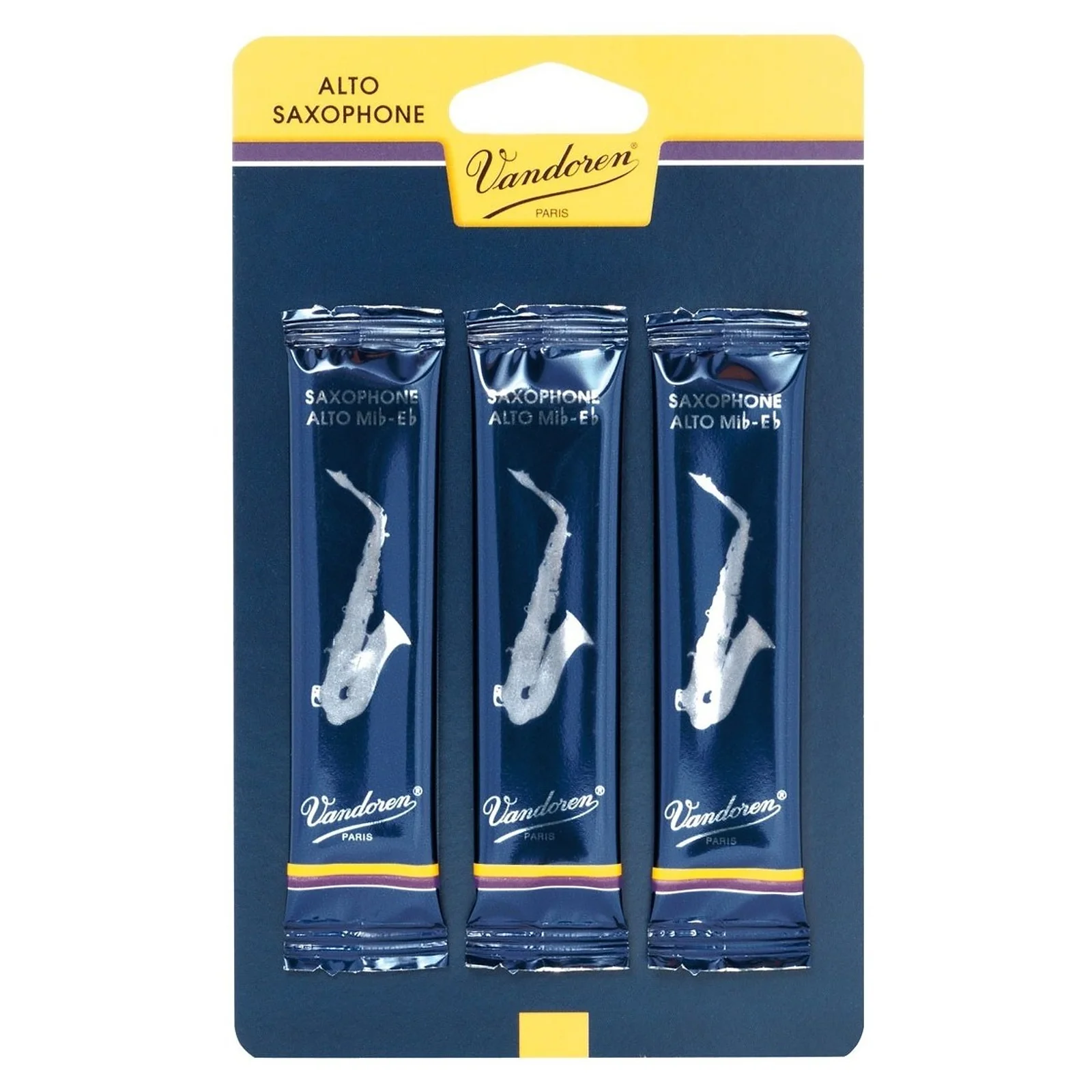 Vandoren Traditional Bb Alto Saxophone Reeds (3 Reeds)