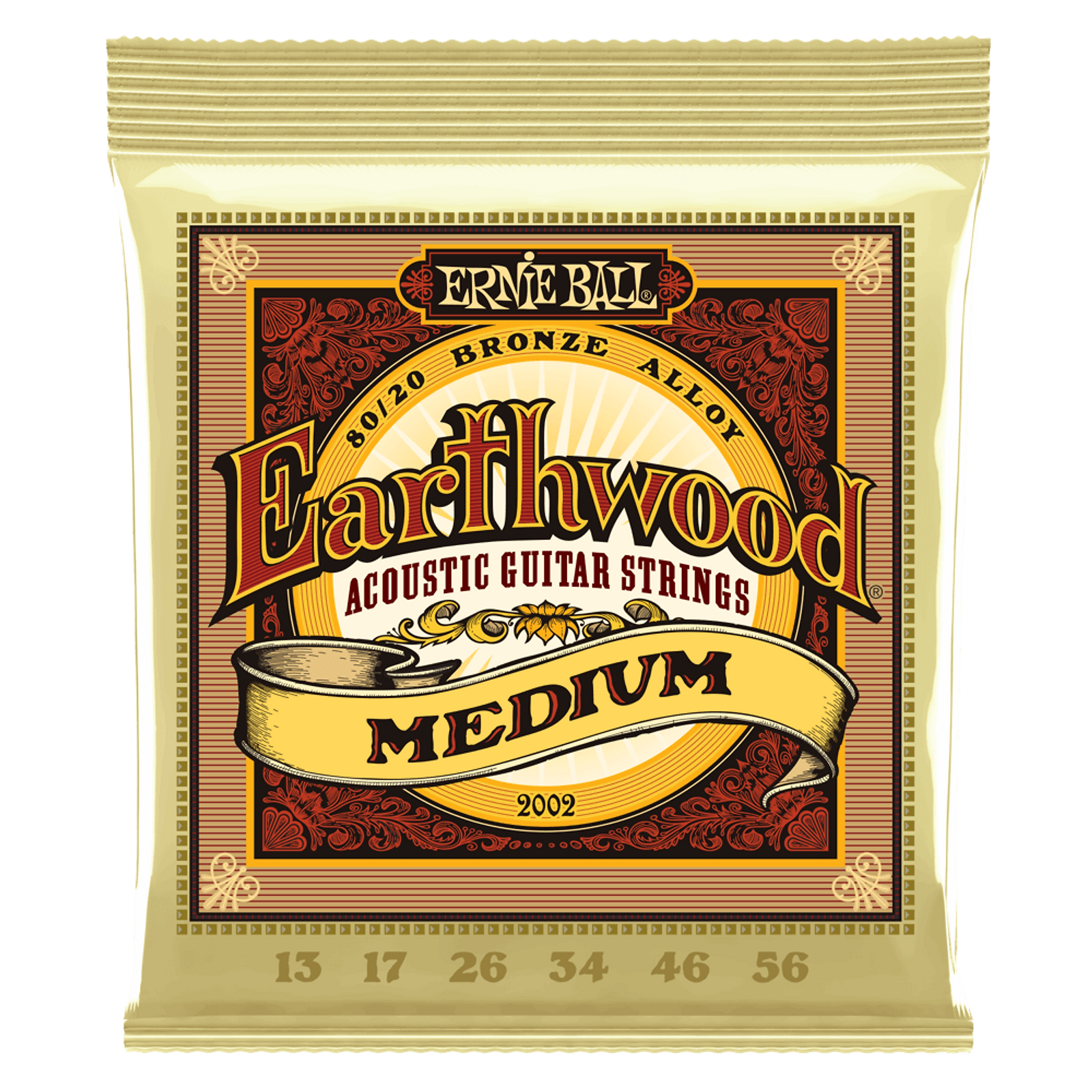 Ernie Ball Earthwood Medium Acoustic Guitar Strings (13-56)