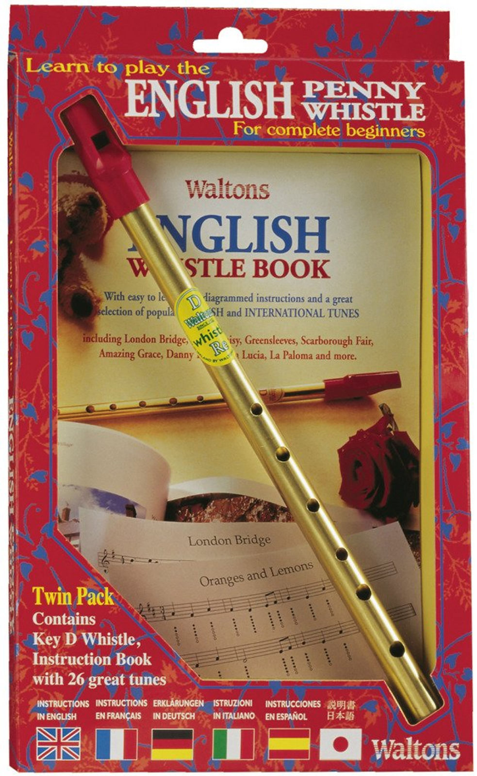 Waltons English Penny Whistle Book & Whistle*