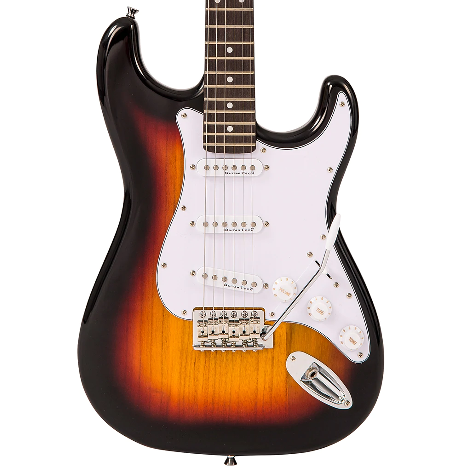 Encore E6 Electric Guitar in 3 Tone Sunburst