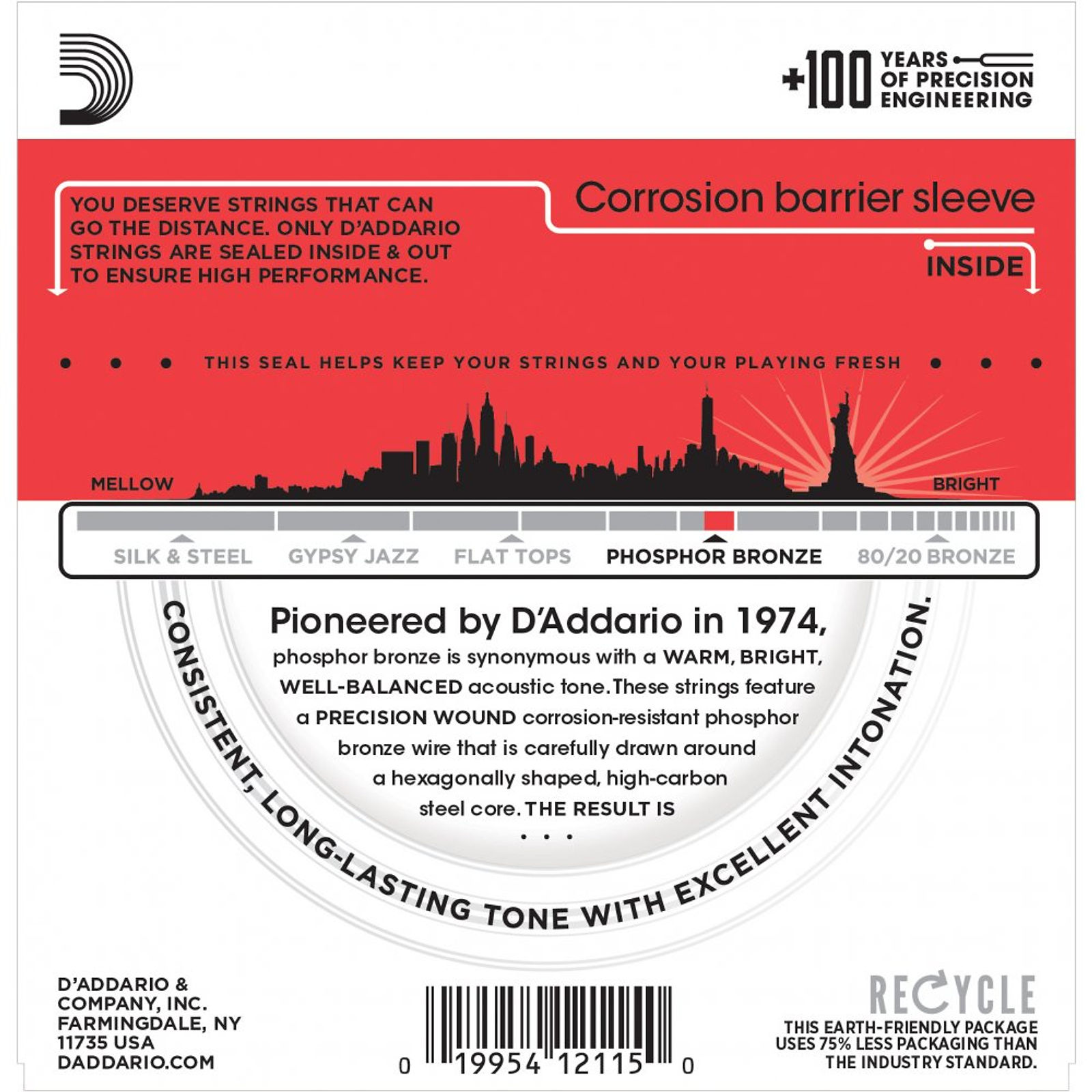 D'Addario EJ17 Light Acoustic Strings (13-56)