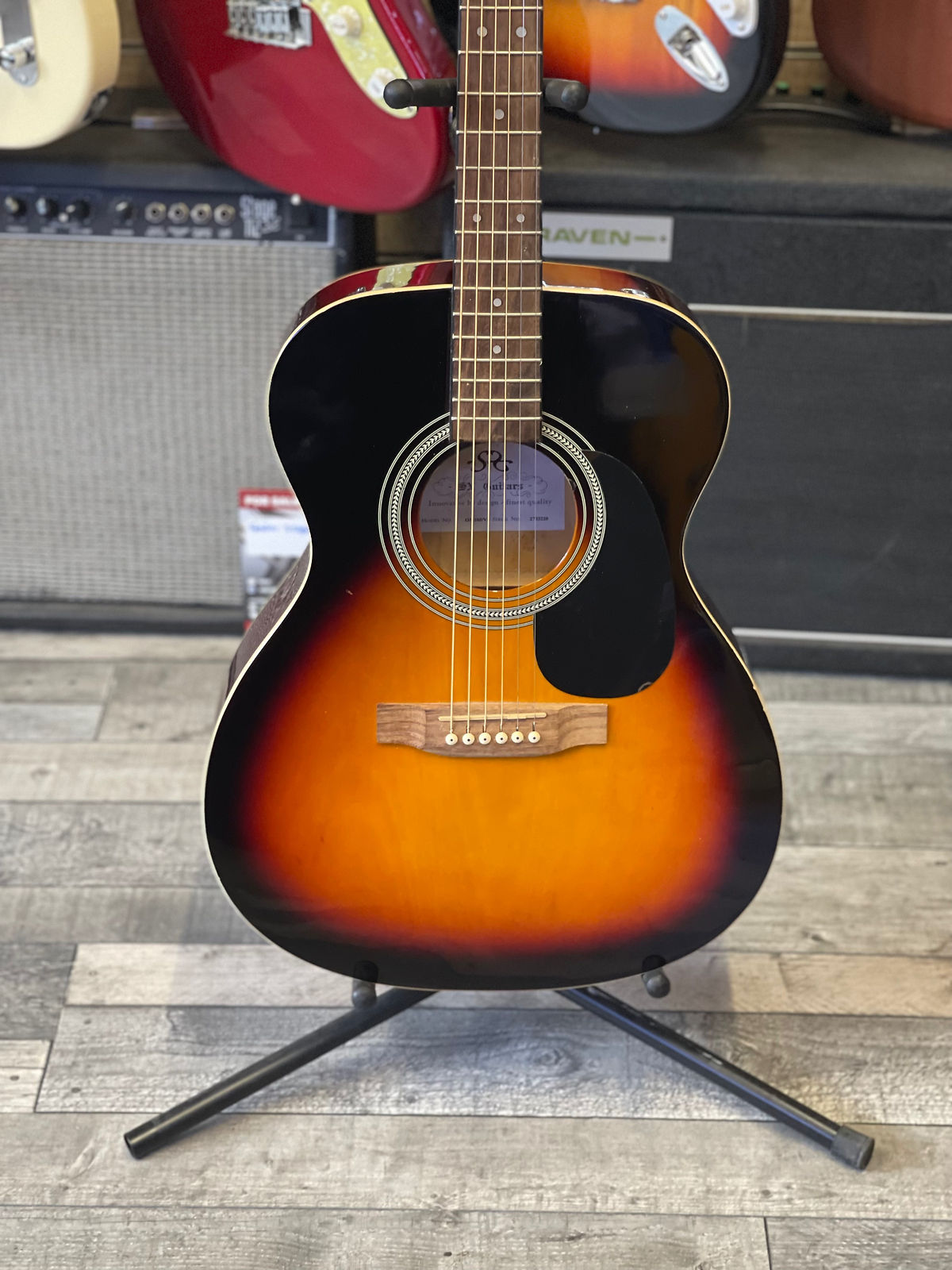SX Acoustic Guitar in Sunburst